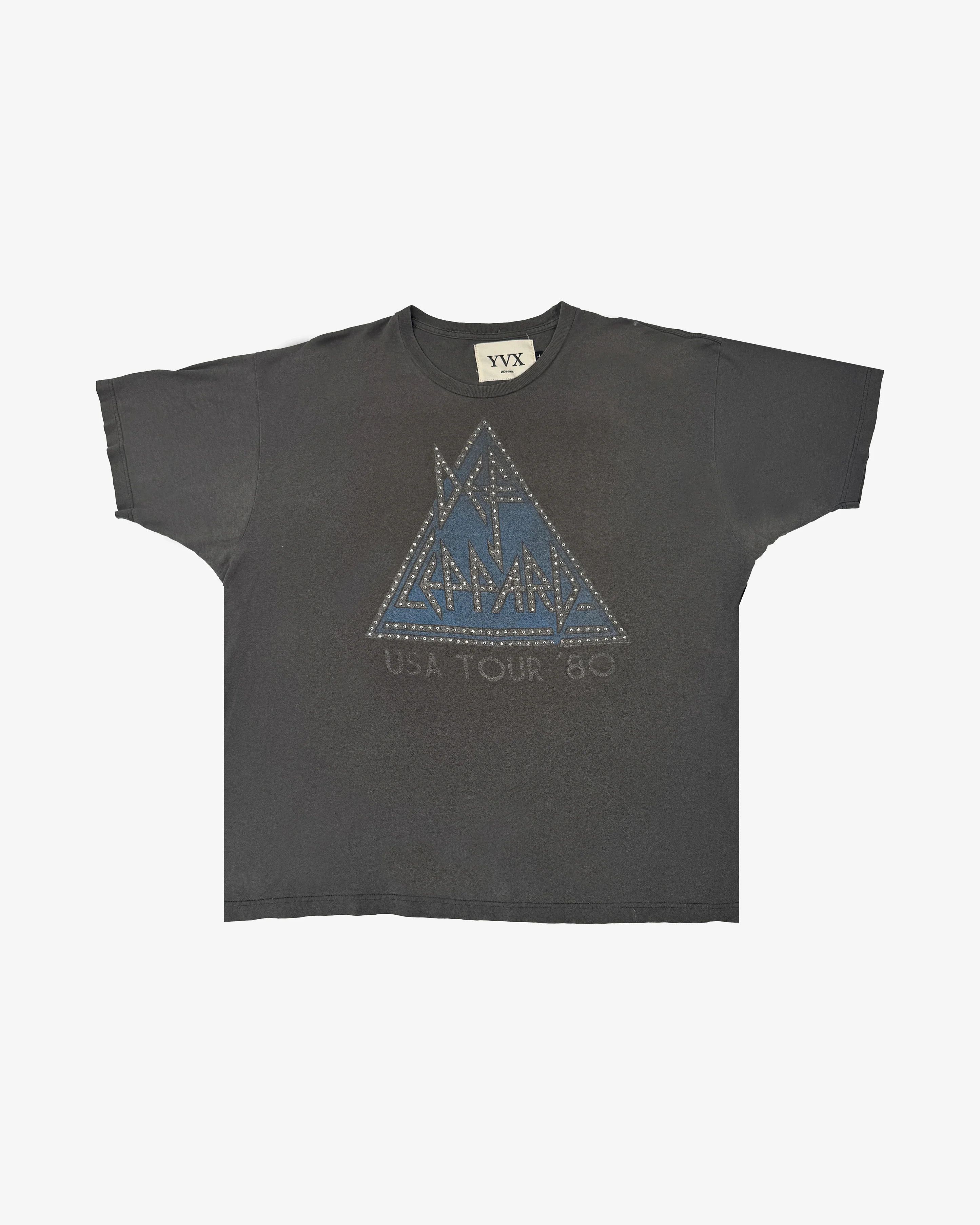 Vintage Hand Studded Def Leppard ‘USA Tour ’80’ x YVX Vintage Tee Size US L / EU 52-54 / 3 - 1 Thumbnail