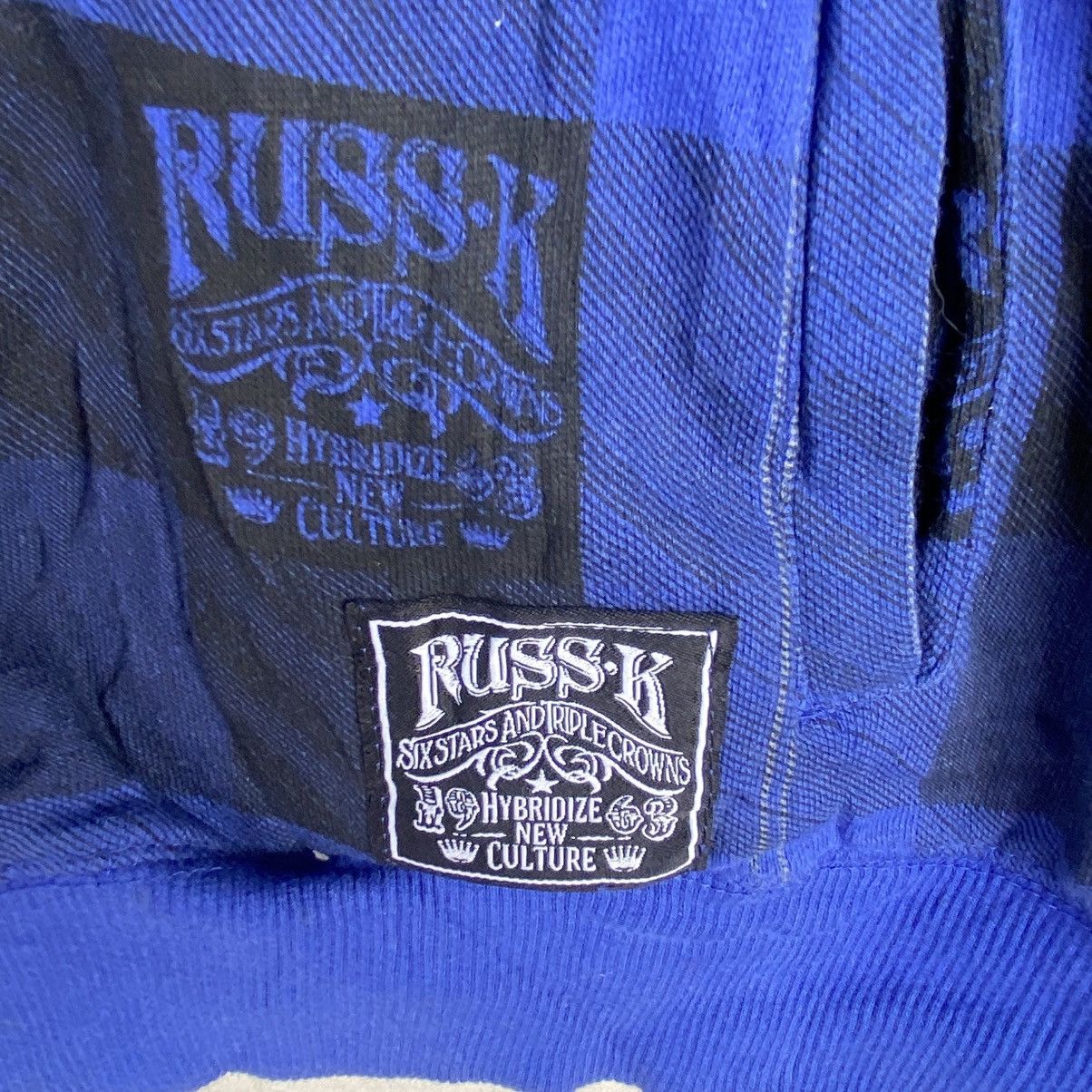 Other Vintage Russ.K Hoodie Full Zip Big Embroidered Black/Blue Size US L / EU 52-54 / 3 - 5 Thumbnail