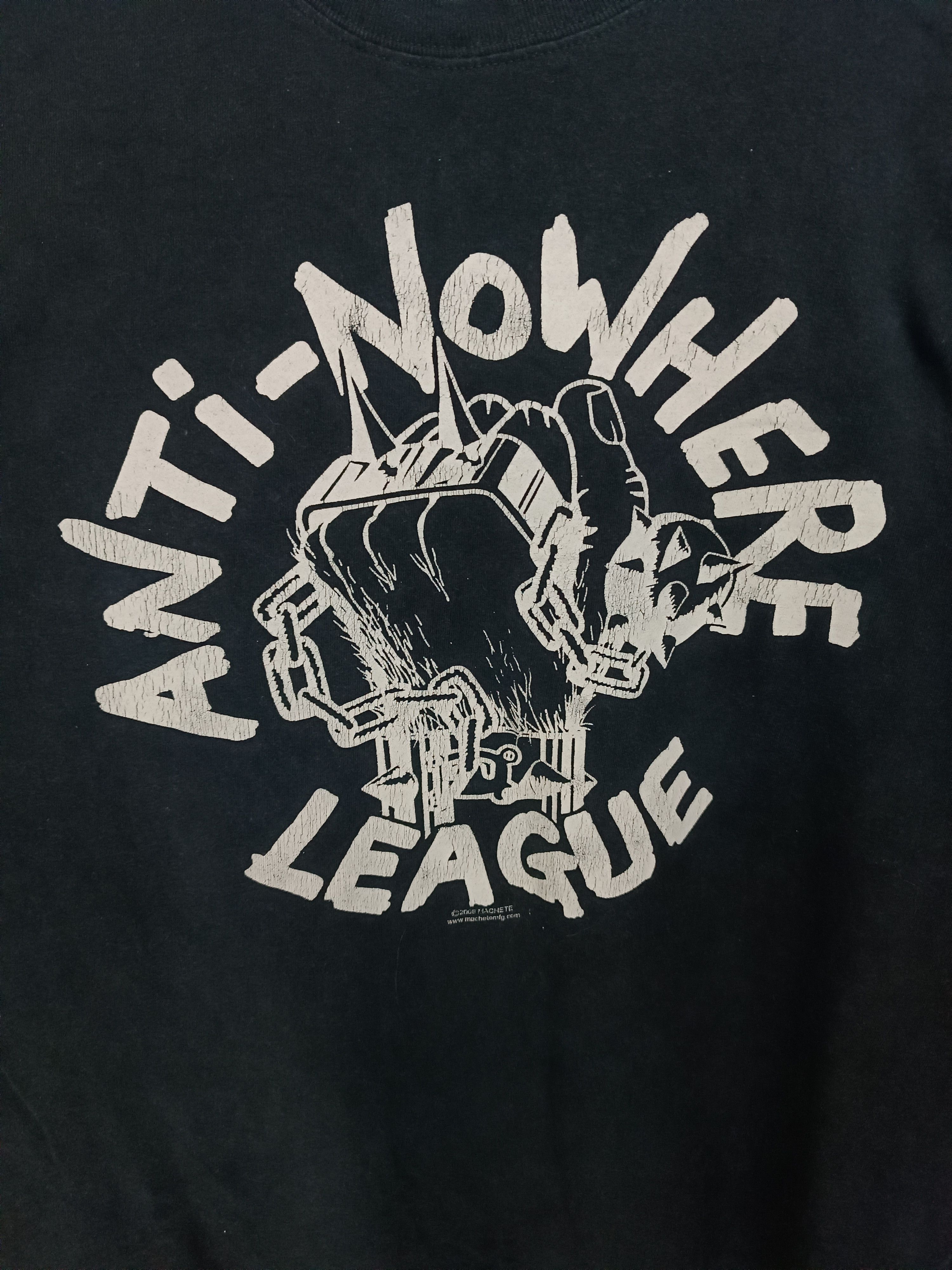 Band Tees THRASHED FADED VINTAGE 08 ANTI NOWHERE LEAGUE PUNK gbh pasti Size US XXL / EU 58 / 5 - 12 Thumbnail