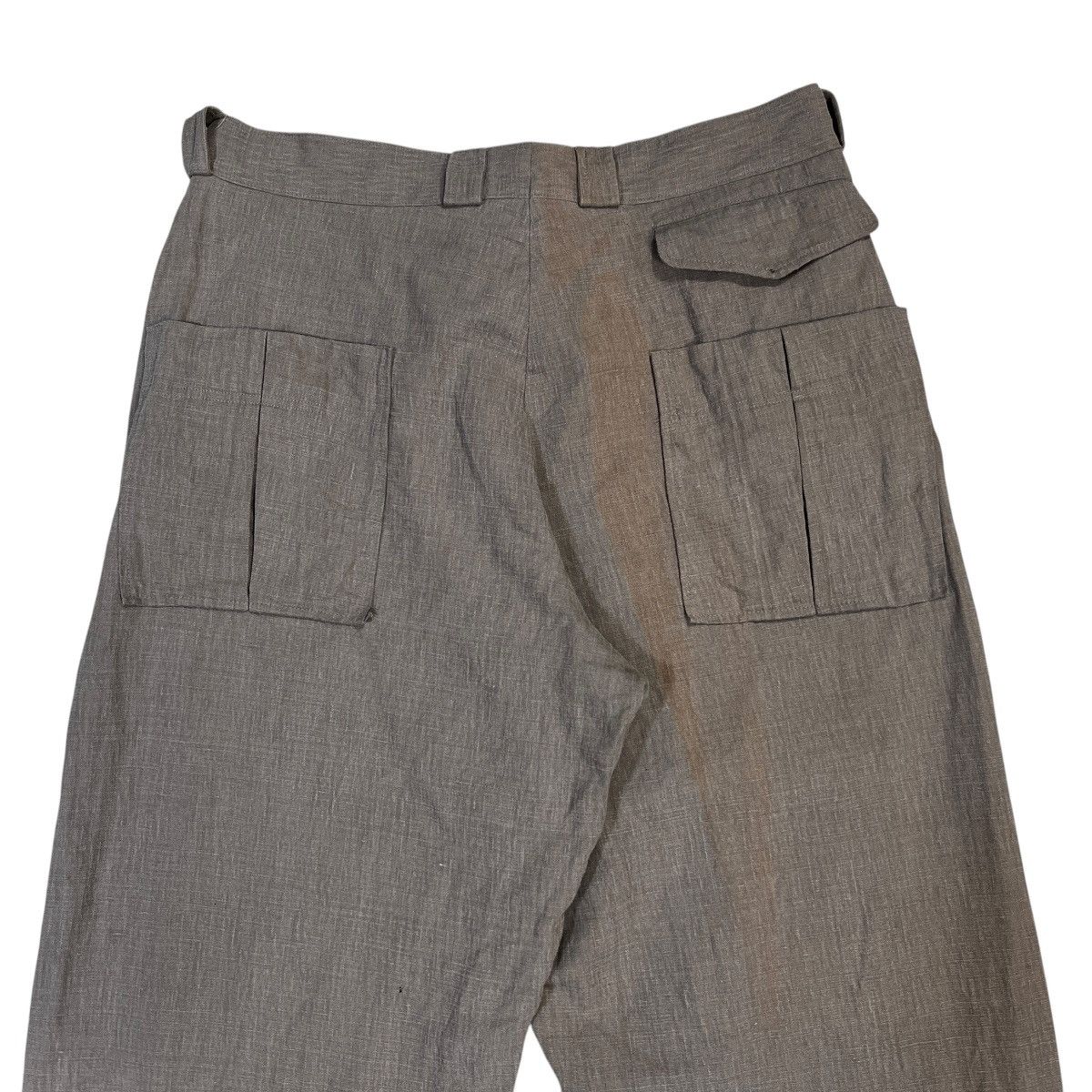 Yohji Yamamoto 💥 Y's For Men Yohji Yamamoto men Linen Cotton Trouser Pant Size US 34 / EU 50 - 11 Thumbnail