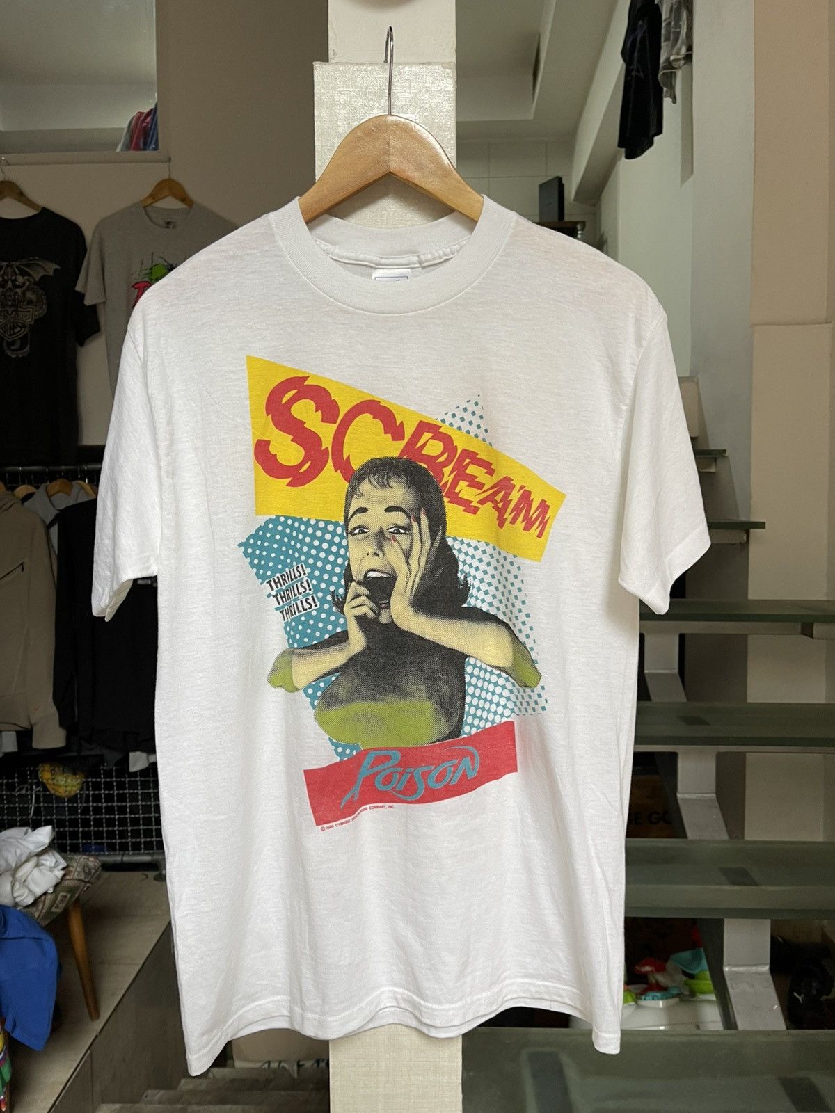 Band Tees Vintage Poison Scream T Shirt 1989 Size US L / EU 52-54 / 3 - 1 Thumbnail