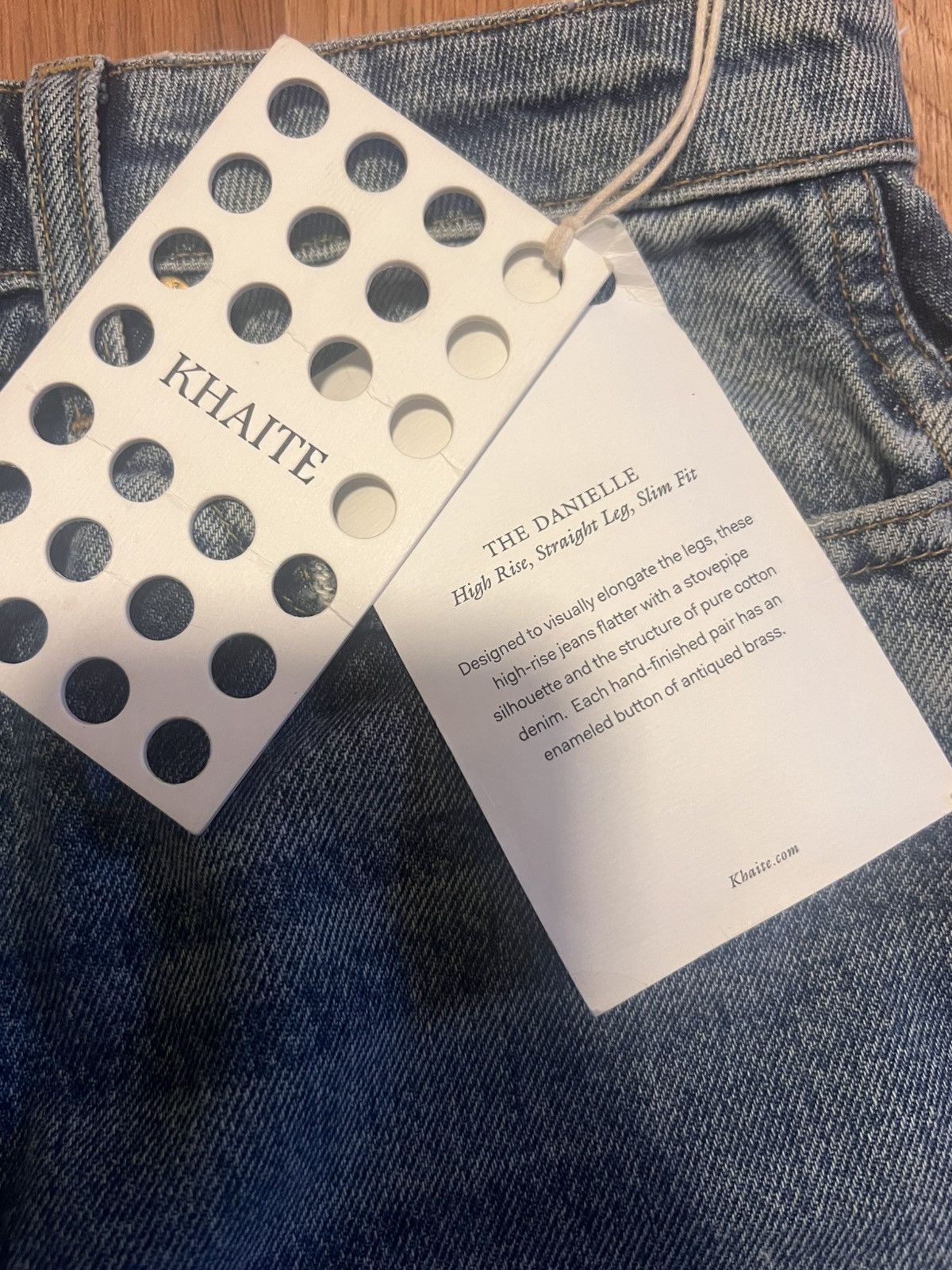 KHAITE Khaite Danielle jeans denim 30 NWT high rise straight leg Size 30" / US 8 / IT 44 - 2 Thumbnail