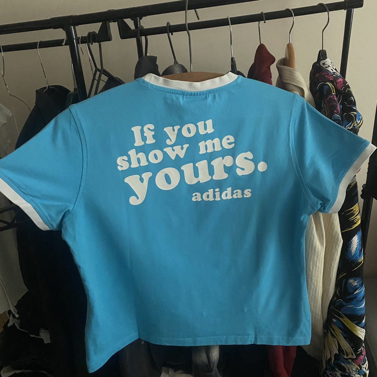 Vintage Vintage adidas Flirt Shirt 2000s Y2K Style Grunge ERD Punk Size XL / US 12-14 / IT 48-50 - 1 Thumbnail