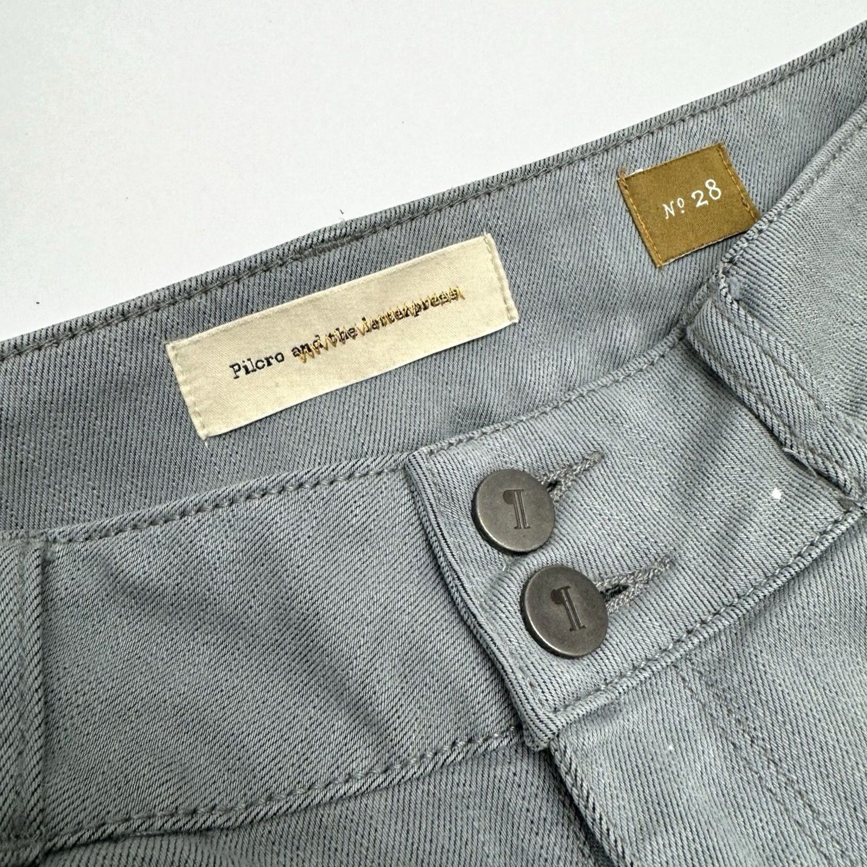 Anthropologie Anthropologie Jeans Flared Denim 28 Regular Women Blue 28x33 Pilcro & The Letterpress Womens Slim Solid China Denim jeans Women Size 28" / US 6 / IT 42 - 2 Thumbnail