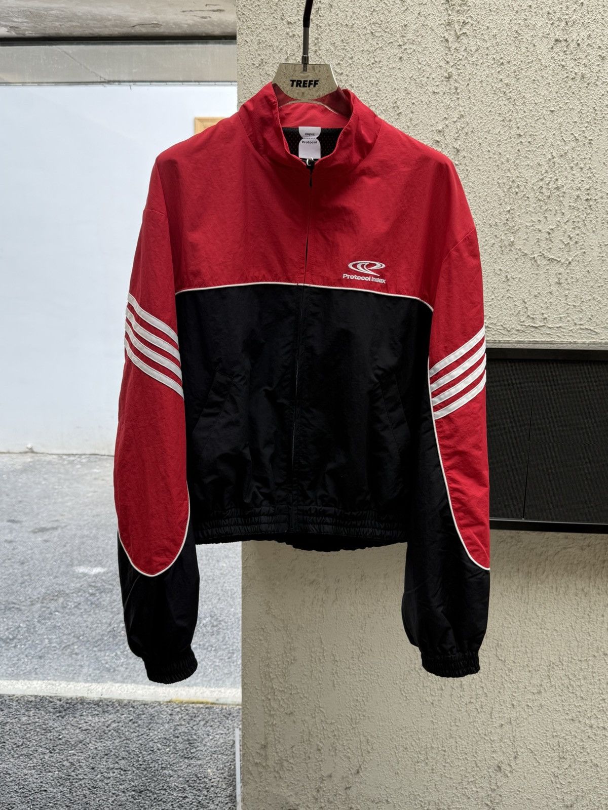 PROJECT G/R PROTOCOL INDEX SPORTS TRACK JACKET - RED | Grailed