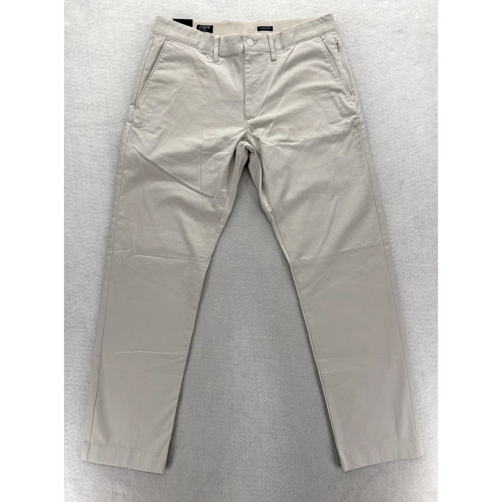 J.Crew J.Crew True Temp 365 Chino Pant Mens 31x30 Thompson Fit Gray Stretch Preppy NWT Size US 31 - 2 Thumbnail