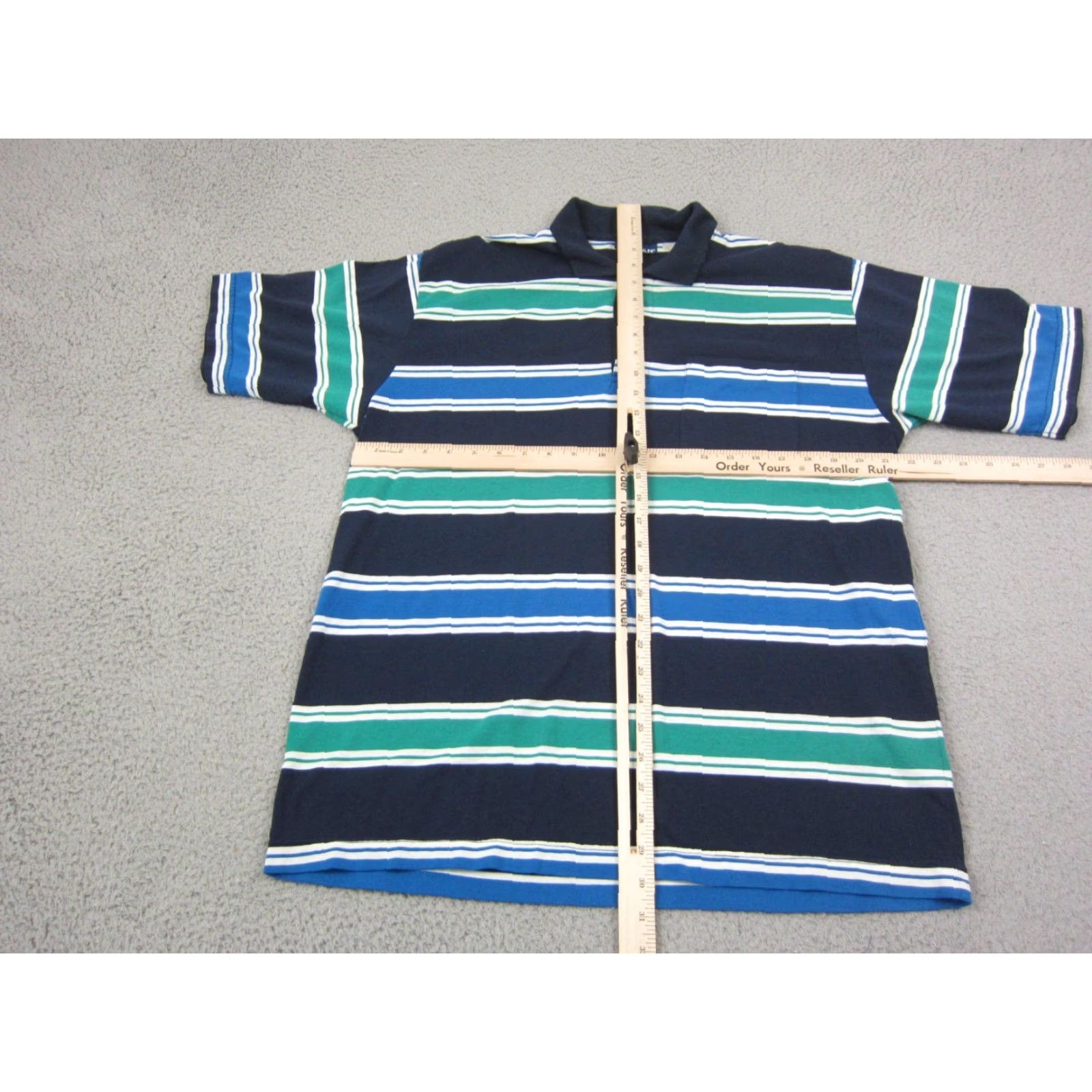 Vintage VINTAGE Puritan Polo Shirt Mens Polo Shirt Casual 90s 80s Blue Striped Cotton Polyester Short Sleeve Button Front Collar Spread Size M Size US M / EU 48-50 / 2 - 7 Thumbnail