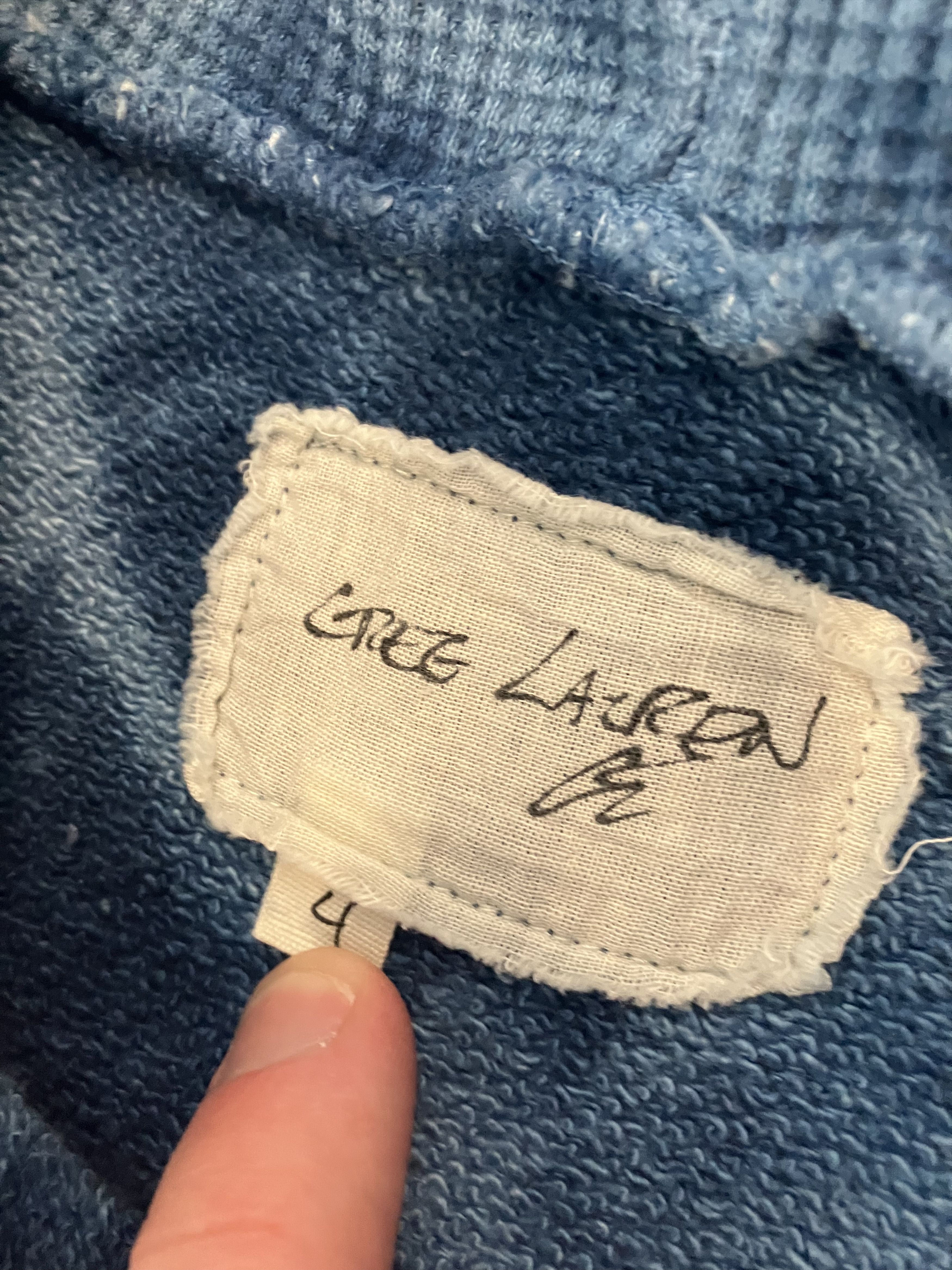 Greg Lauren $3050 NWT Greg Lauren Starburst Fragment Hoodie Indigo XL Size US XL / EU 56 / 4 - 8 Thumbnail