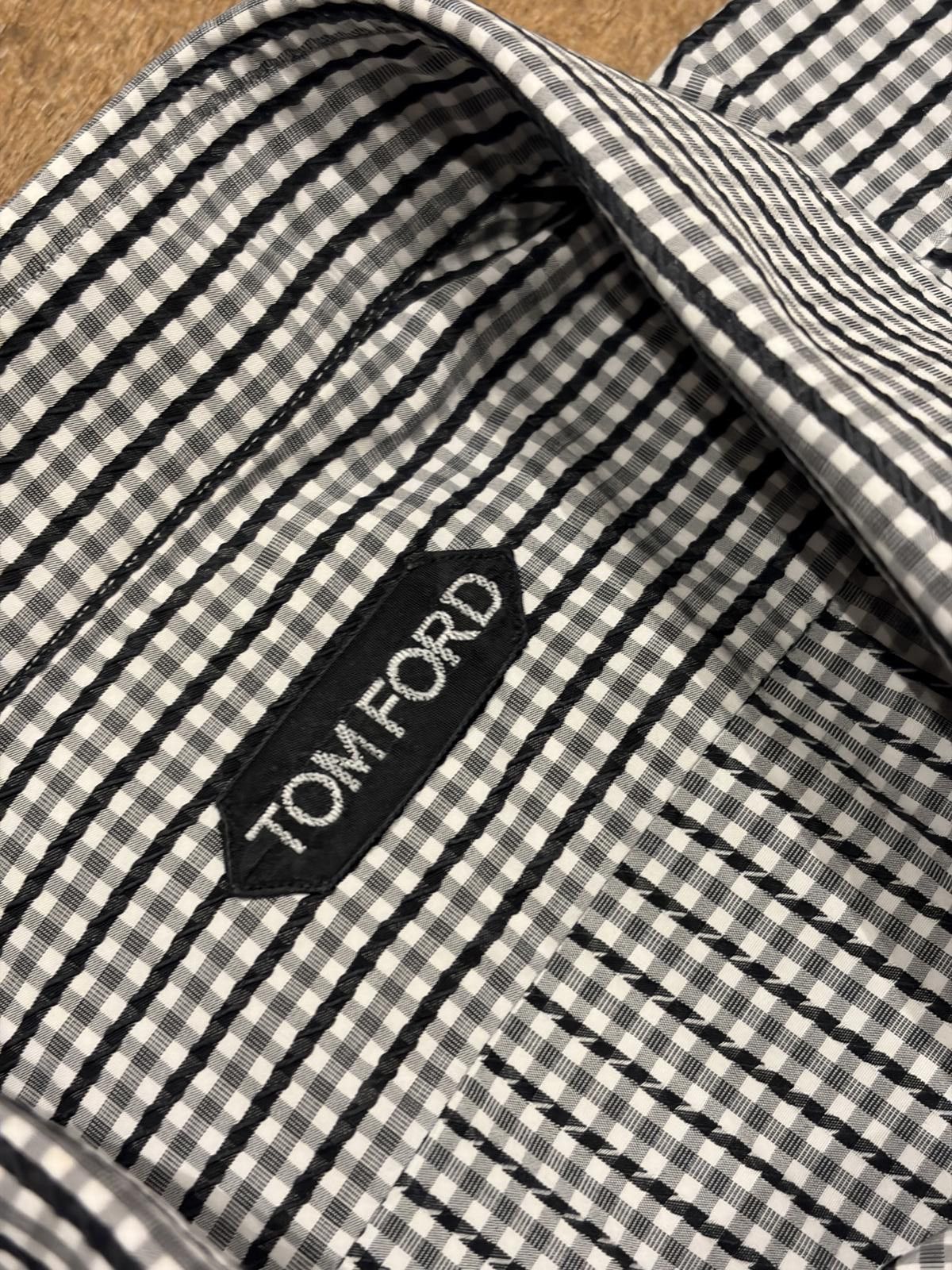 Tom Ford Tom Ford Checked Cotton Shirt Size US M / EU 48-50 / 2 - 2 Thumbnail