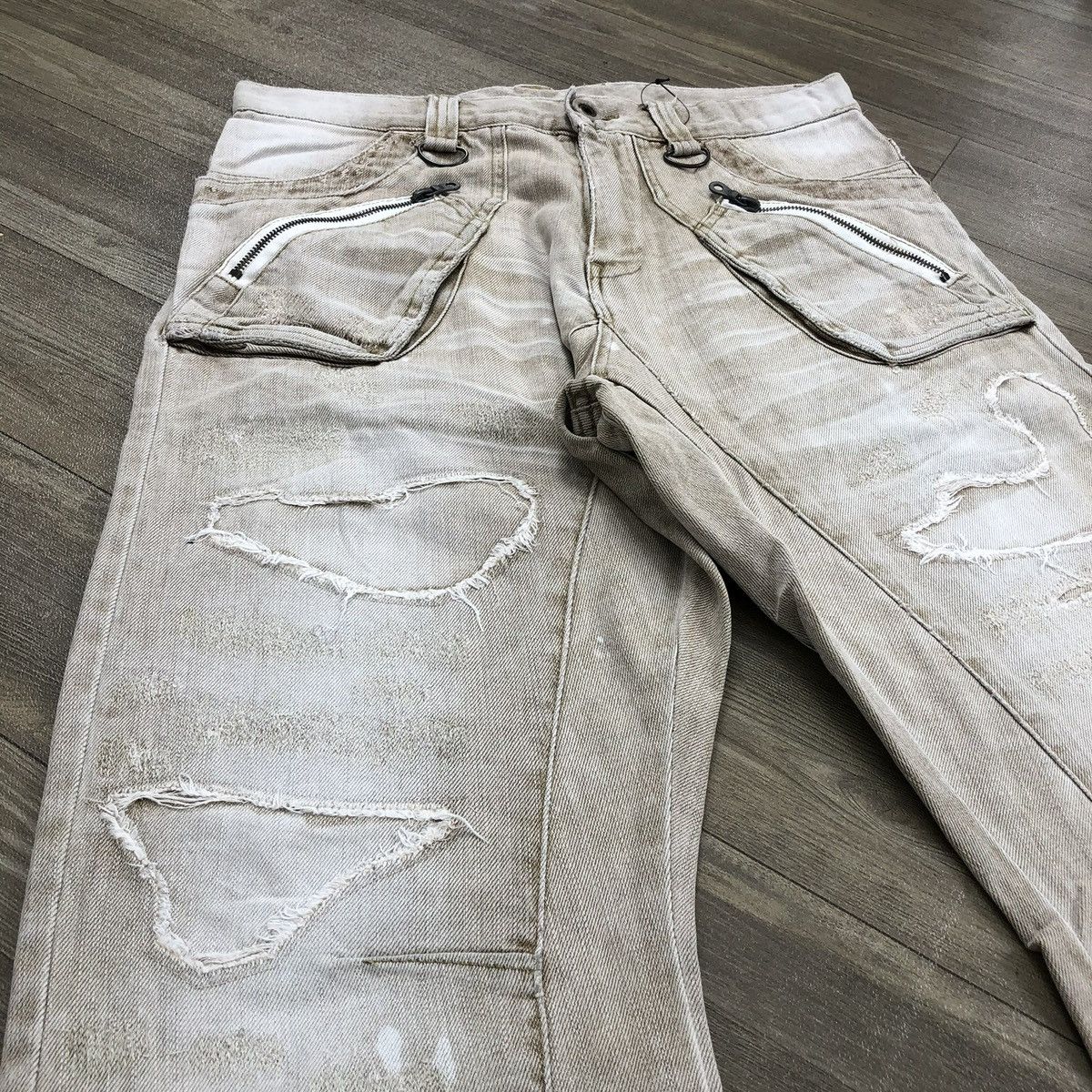 PPFM Vintage PPFM J Cut Off Distressed Punk Lgb Style Pants Y2K Size US 32 / EU 48 - 3 Thumbnail