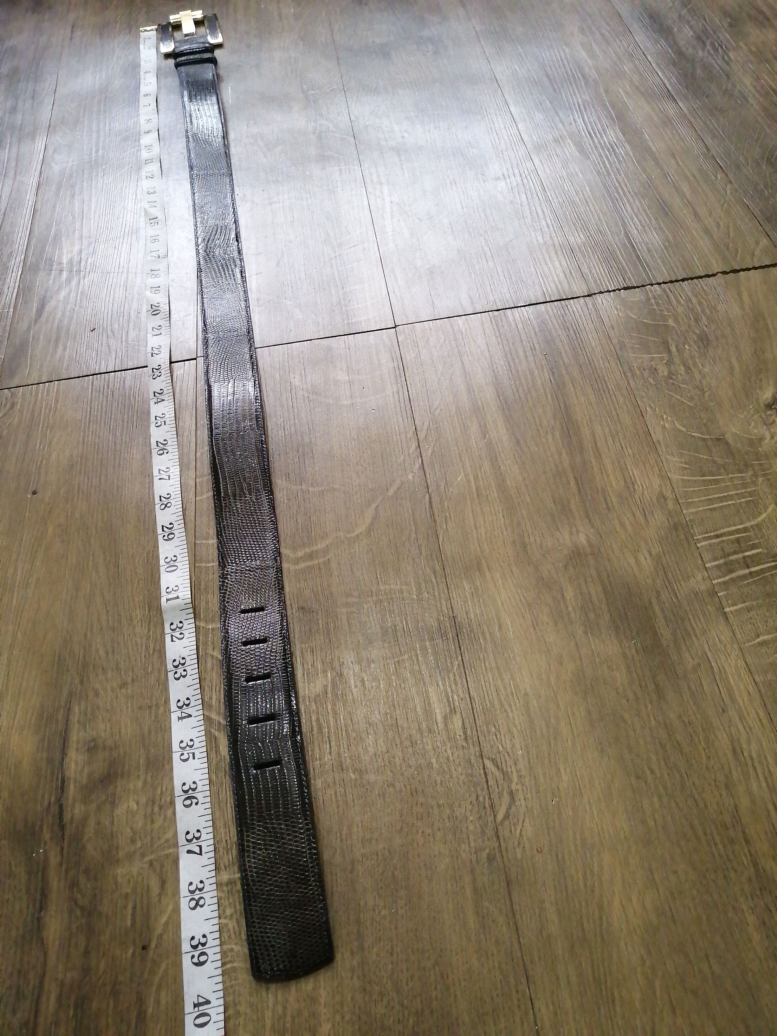 Other KARA ROSS NEW YORK GENUINE LIZARD BELT Size 34 - 12 Thumbnail