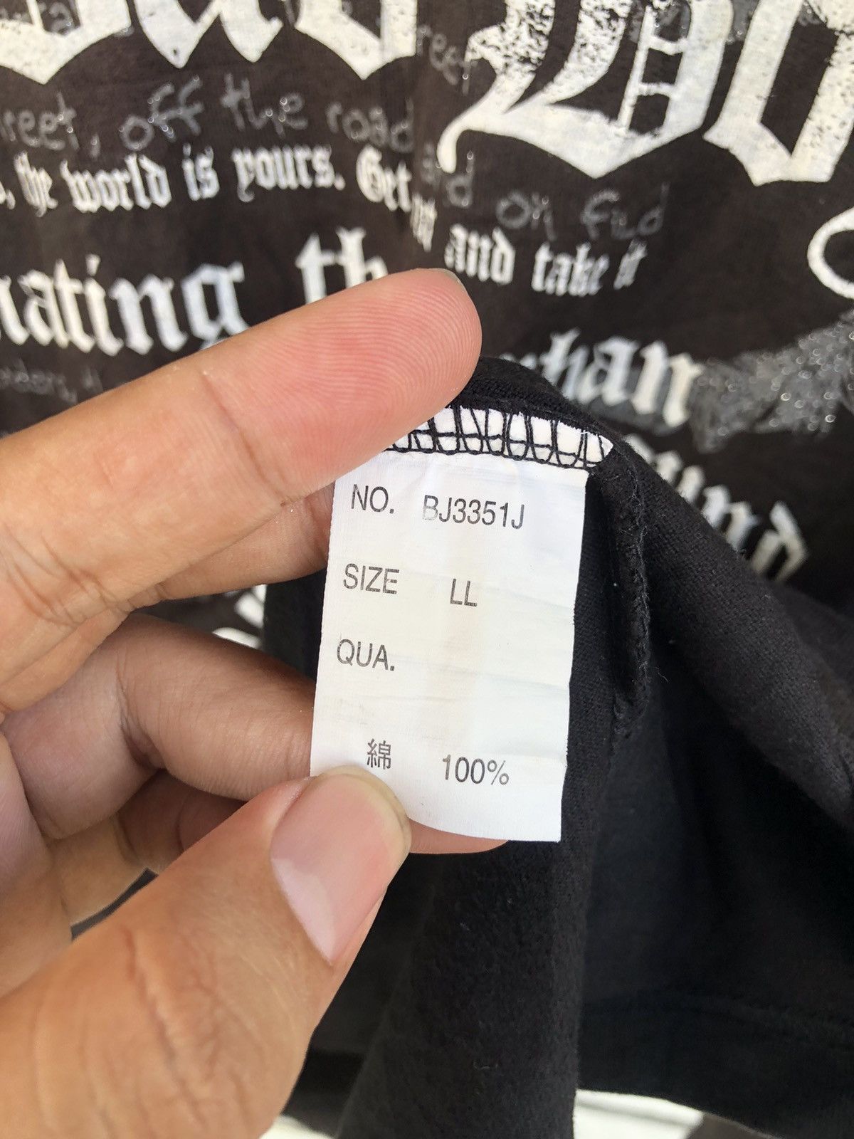 If Six Was Nine × Japanese Brand × Le Grande Bleu (L.G.B.) Badboy Faded Long Sleeve Poem ifsixwasnine Lgb Style Size US L / EU 52-54 / 3 - 8 Thumbnail