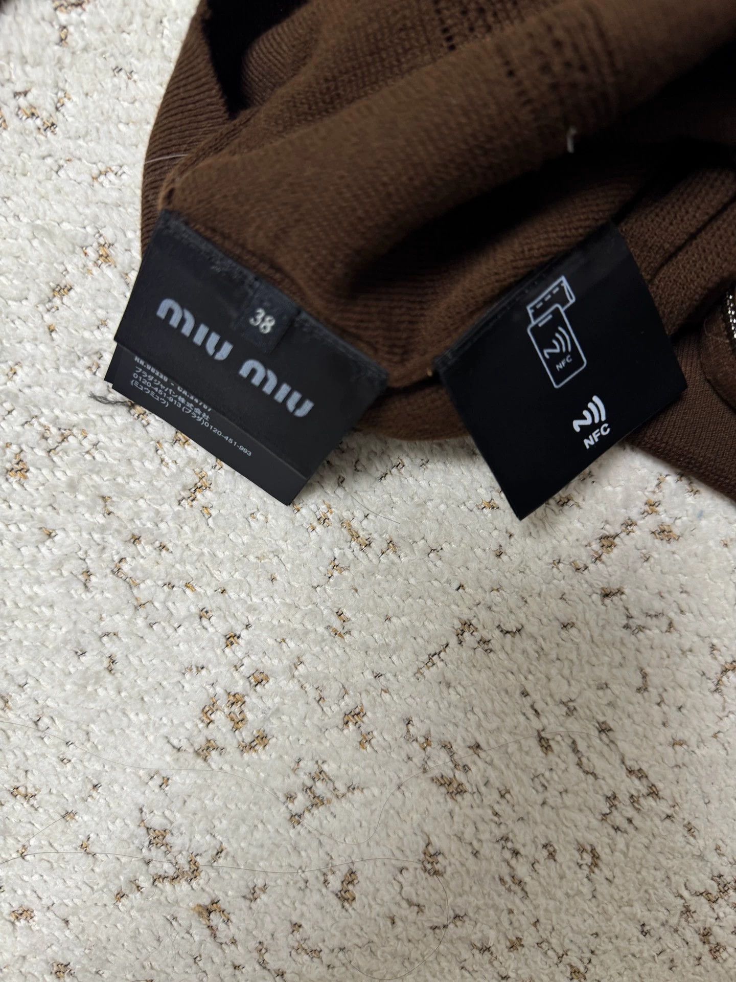 Miu Miu MIU MIU 25 Brown Cutout Zipper Jacket 38 Size XS / US 0-2 / IT 36-38 - 4 Thumbnail