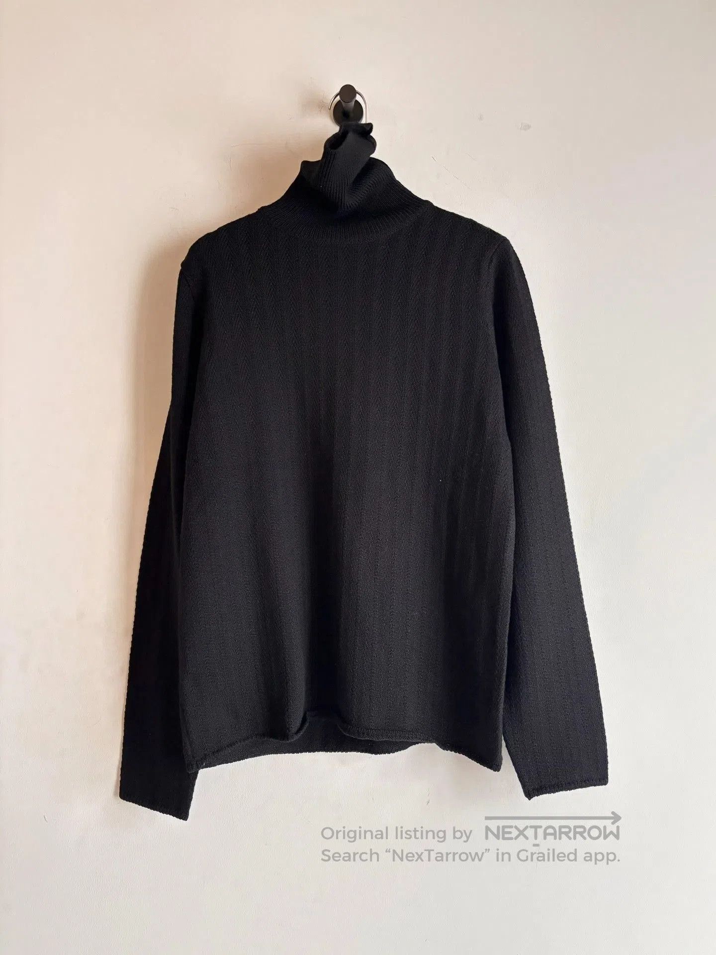 Helmut Lang Helmut Lang 00's Black Turtleneck Sweater. Size US S / EU 44-46 / 1 - 1 Thumbnail