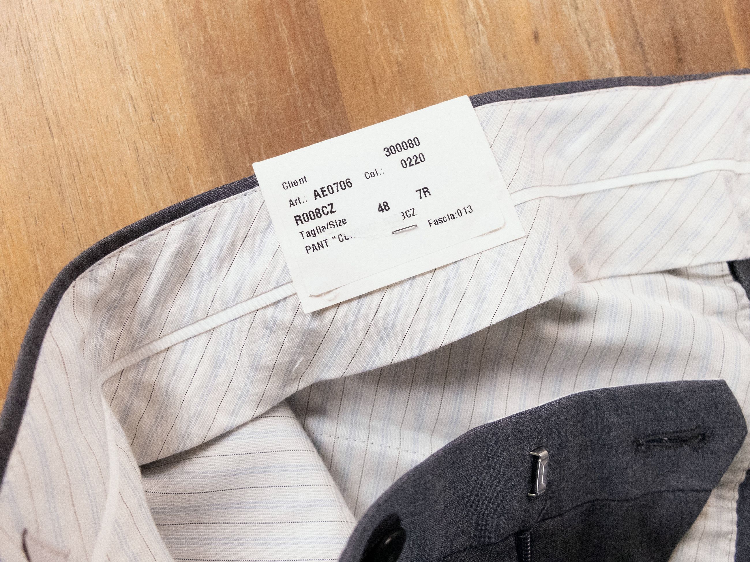 Caruso CARUSO gray flat front wool dress pants trousers 32 / 48 Size US 32 / EU 48 - 5 Thumbnail