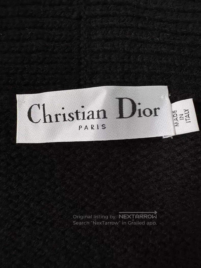Dior Dior Black lapel jacquad single-breasted knitted jacket Size XS / US 0-2 / IT 36-38 - 6 Thumbnail
