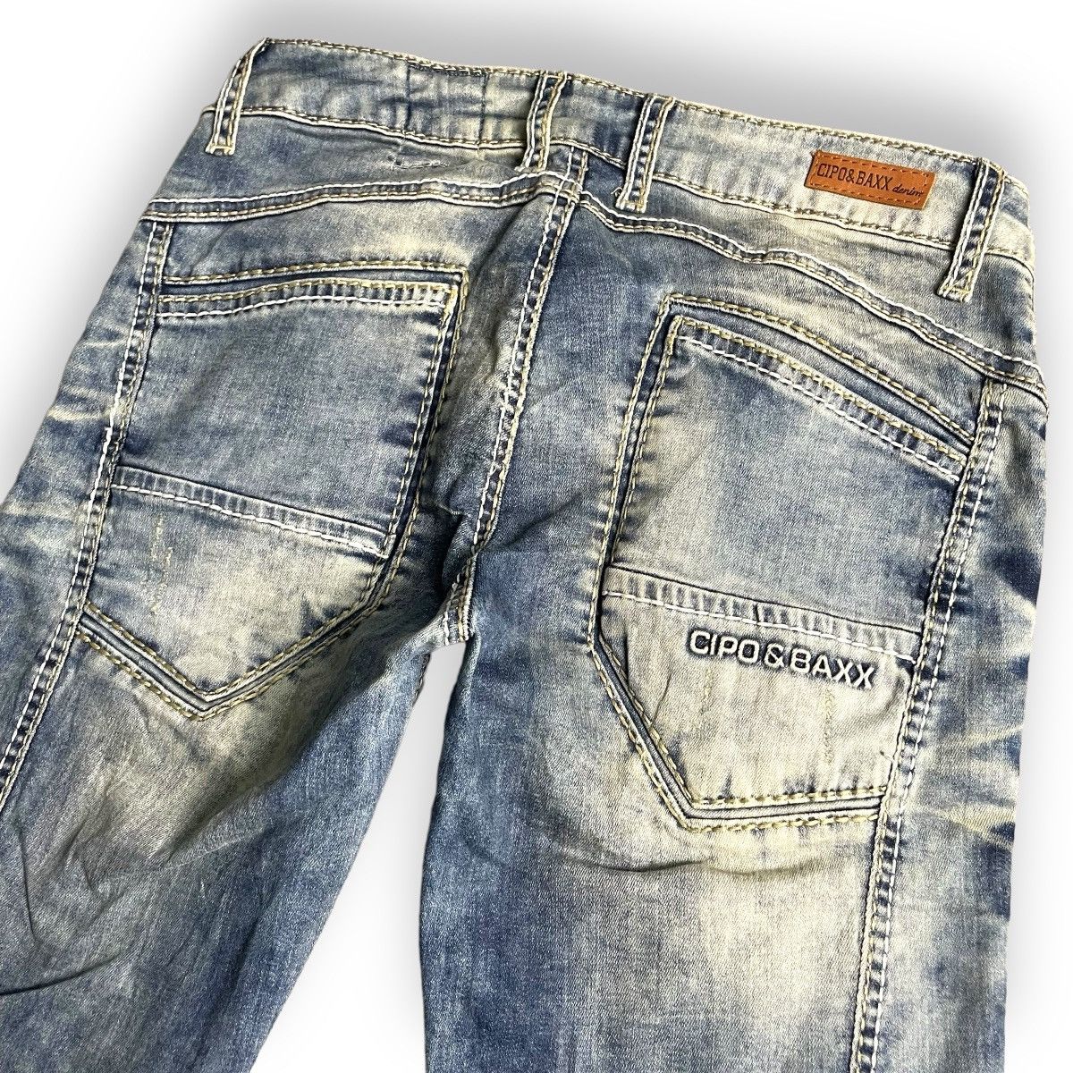 Hysteric Glamour CIPO BAXX WASHED BLEACH SKINNY FIT DENIM PANTS Size 28" / US 6 / IT 42 - 8 Thumbnail