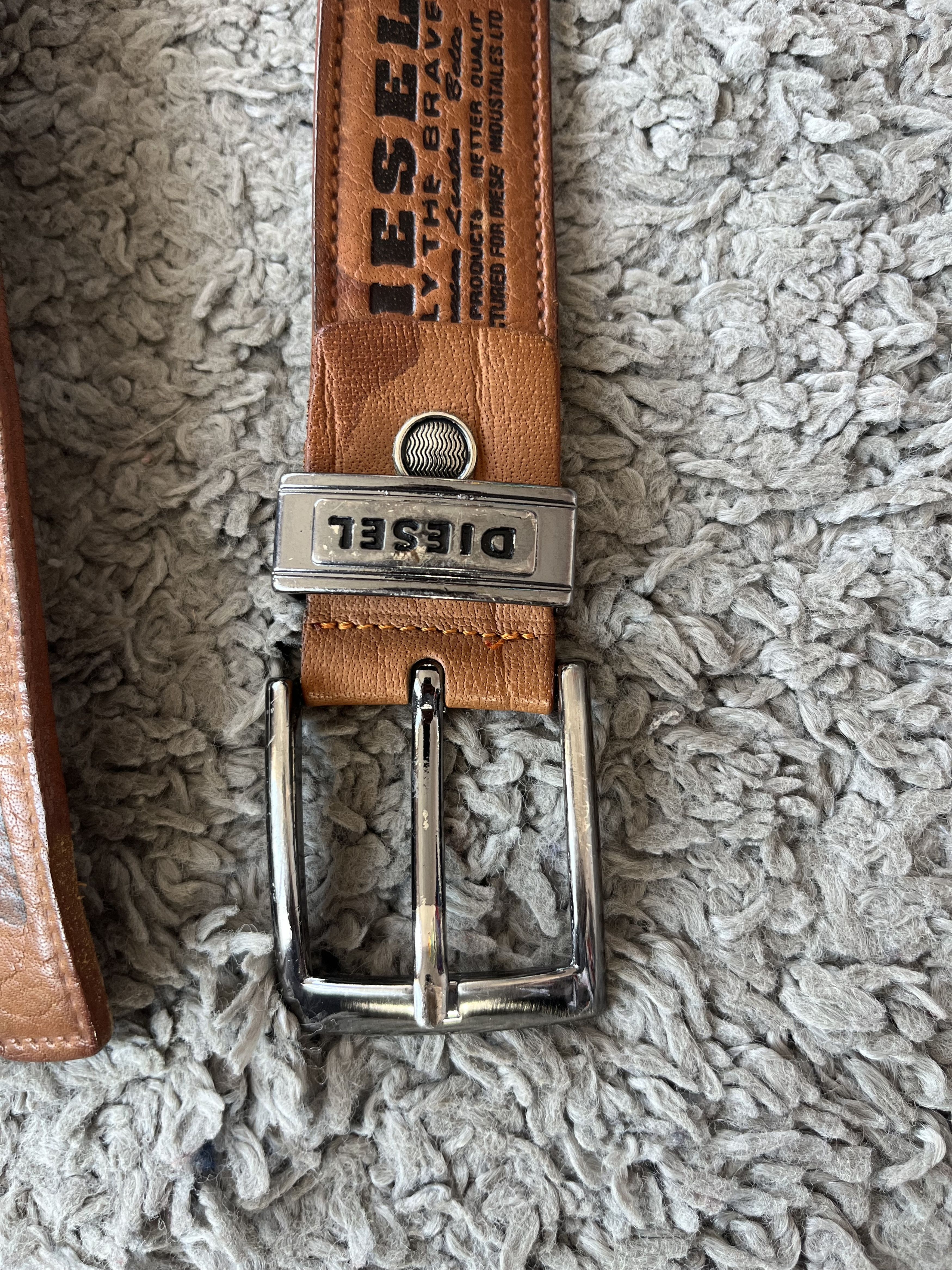 Diesel DIESEL Style Belt Multi Logo 100% Leather Brown Color Size ONE SIZE - 2 Thumbnail