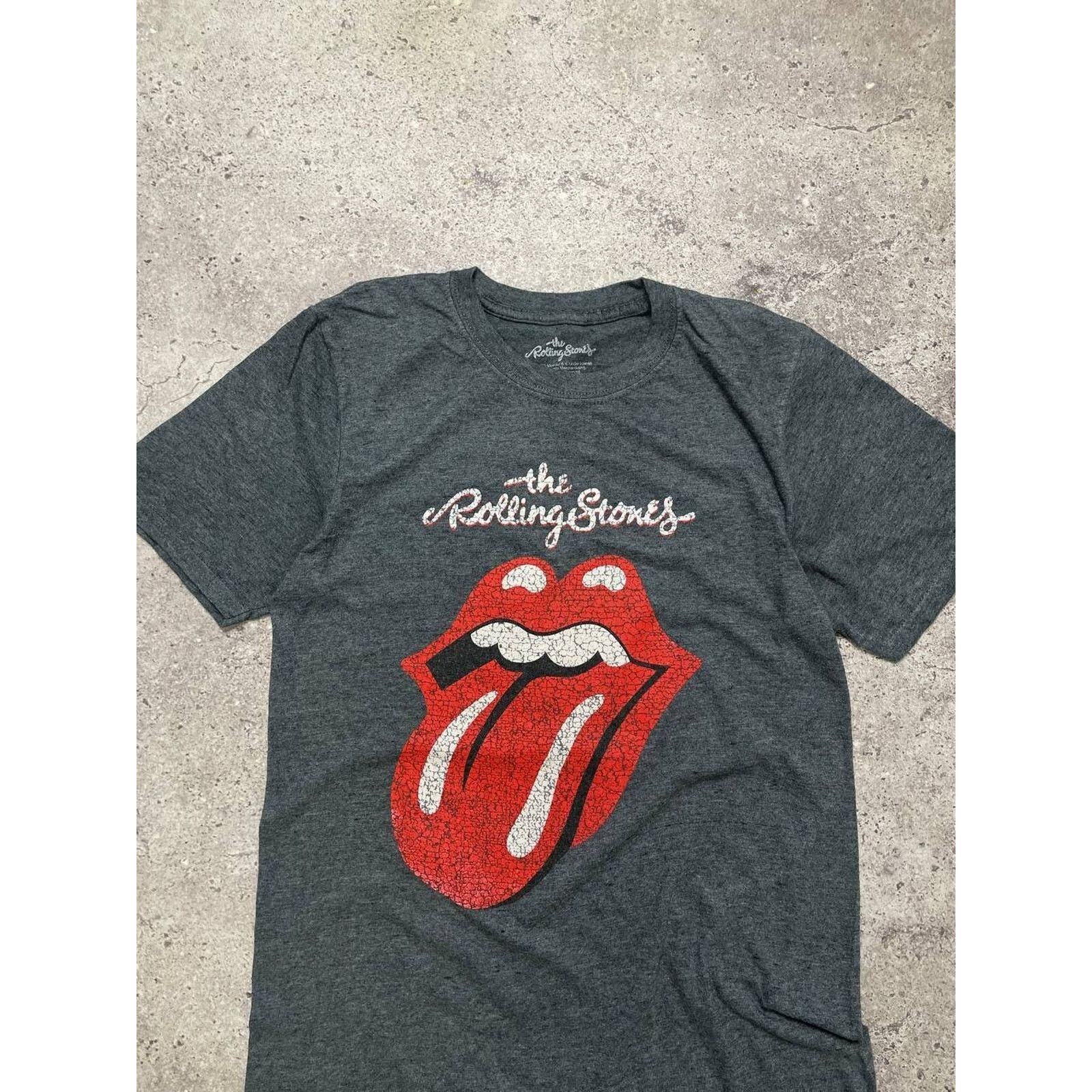 Band Tees Vintage The Rolling Stones Tongue Logo T-Shirt Gray Size S Size US S / EU 44-46 / 1 - 5 Thumbnail