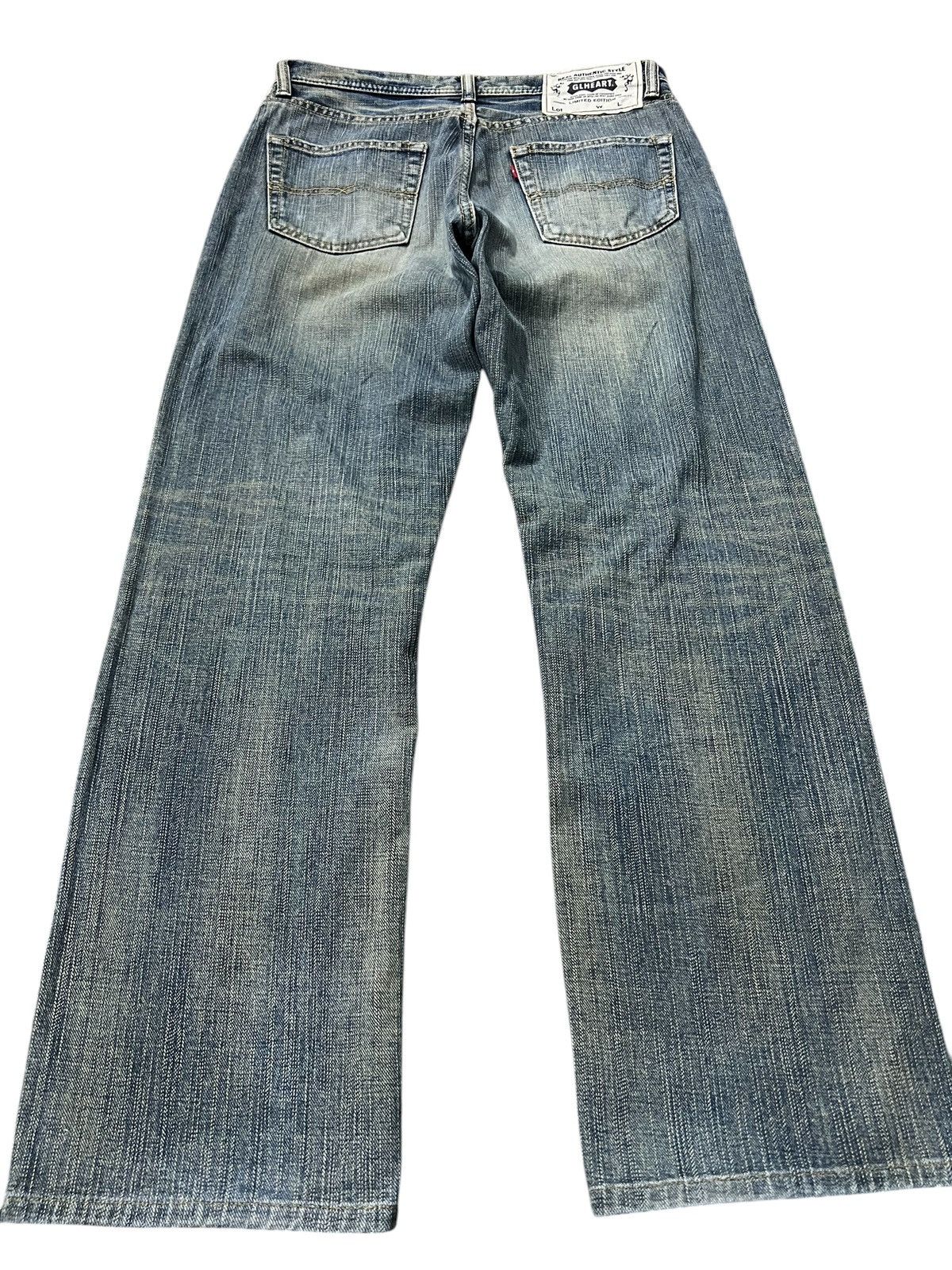 Japanese Brand Vintage GL Heart Faded Rusty Jean Very Rare Size US 30 / EU 46 - 2 Thumbnail