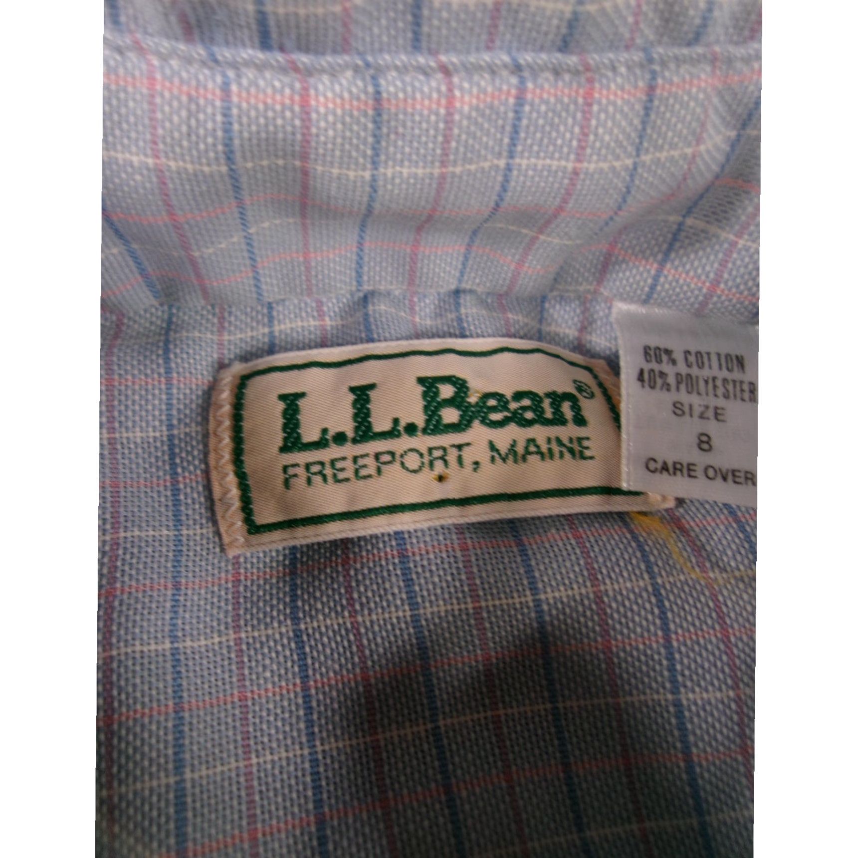 Vintage VINTAGE LL Bean Shirt Dress Women 8 Blue Plaid Button Up Collared Outdoor Retro Shirt Dress Size M / US 6-8 / IT 42-44 - 7 Thumbnail