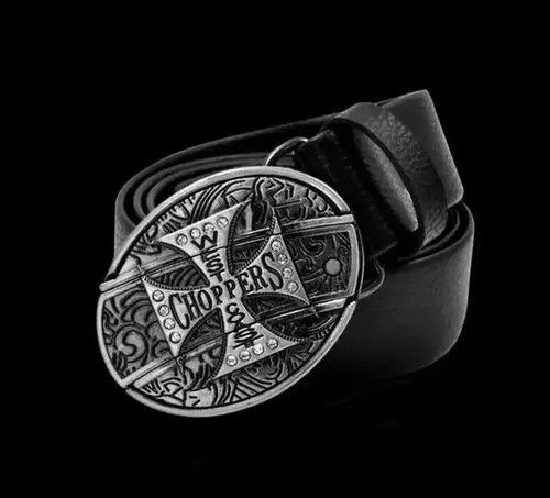 VIBE Chopper abuckle PU Leather Belt Size ONE SIZE - 2 Thumbnail
