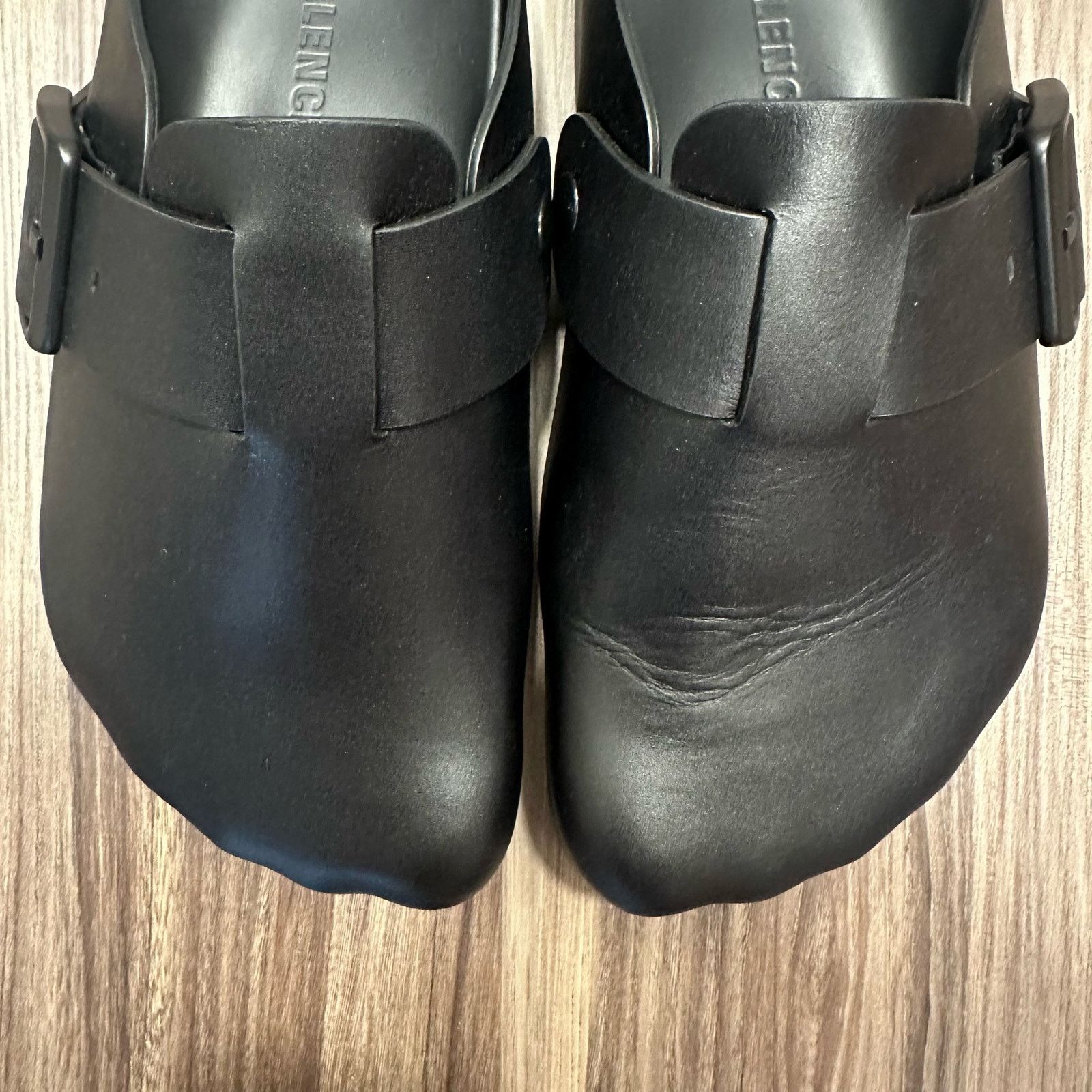 Balenciaga NEW Balenciaga UNISEX Black Leather Sunday Mules | FR/EU 37 Size US 7 / IT 37 - 11 Thumbnail