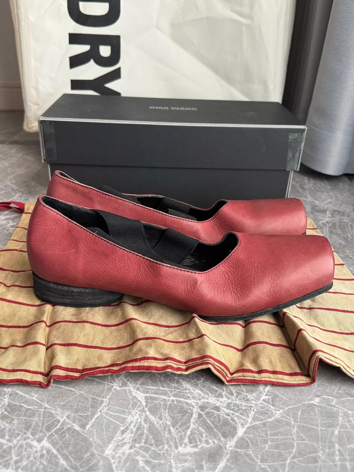 Uma Wang UmaWang Ballet Flats Low Heel Dark Red 38 Size US 7.5 / IT 37.5 - 3 Thumbnail