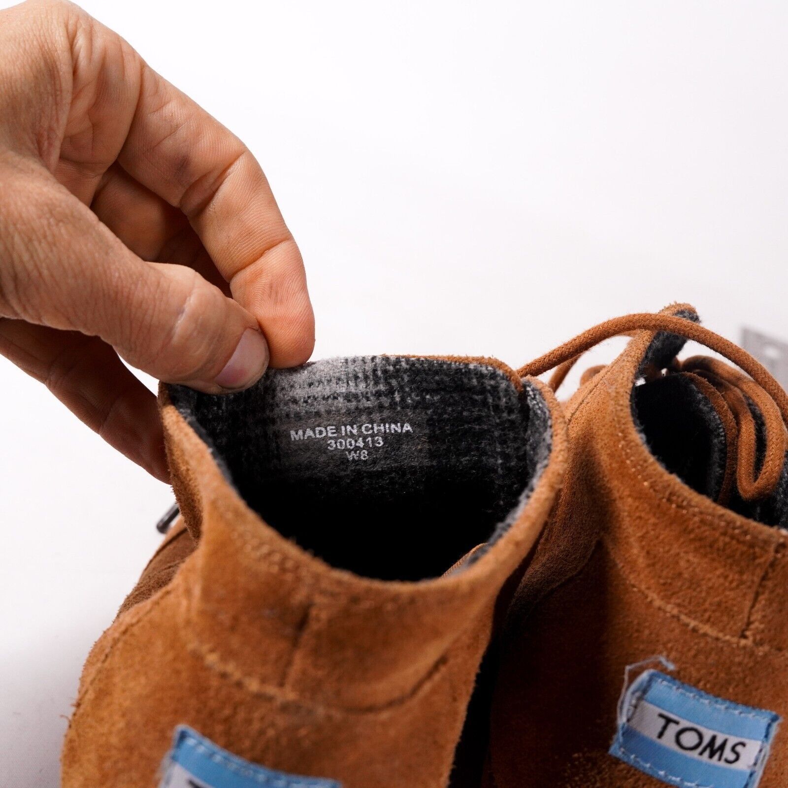 Toms Toms Wedge Lace Up Ankle Boots Booties Women's 8 Suede Shoes Size US 8 / IT 38 - 9 Thumbnail