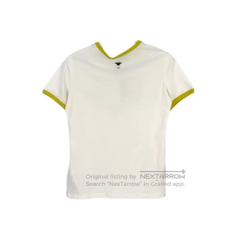 Dior Dior White yellow-bordered five-pointed star short sleeves Size S / US 4 / IT 40 - 2 Thumbnail