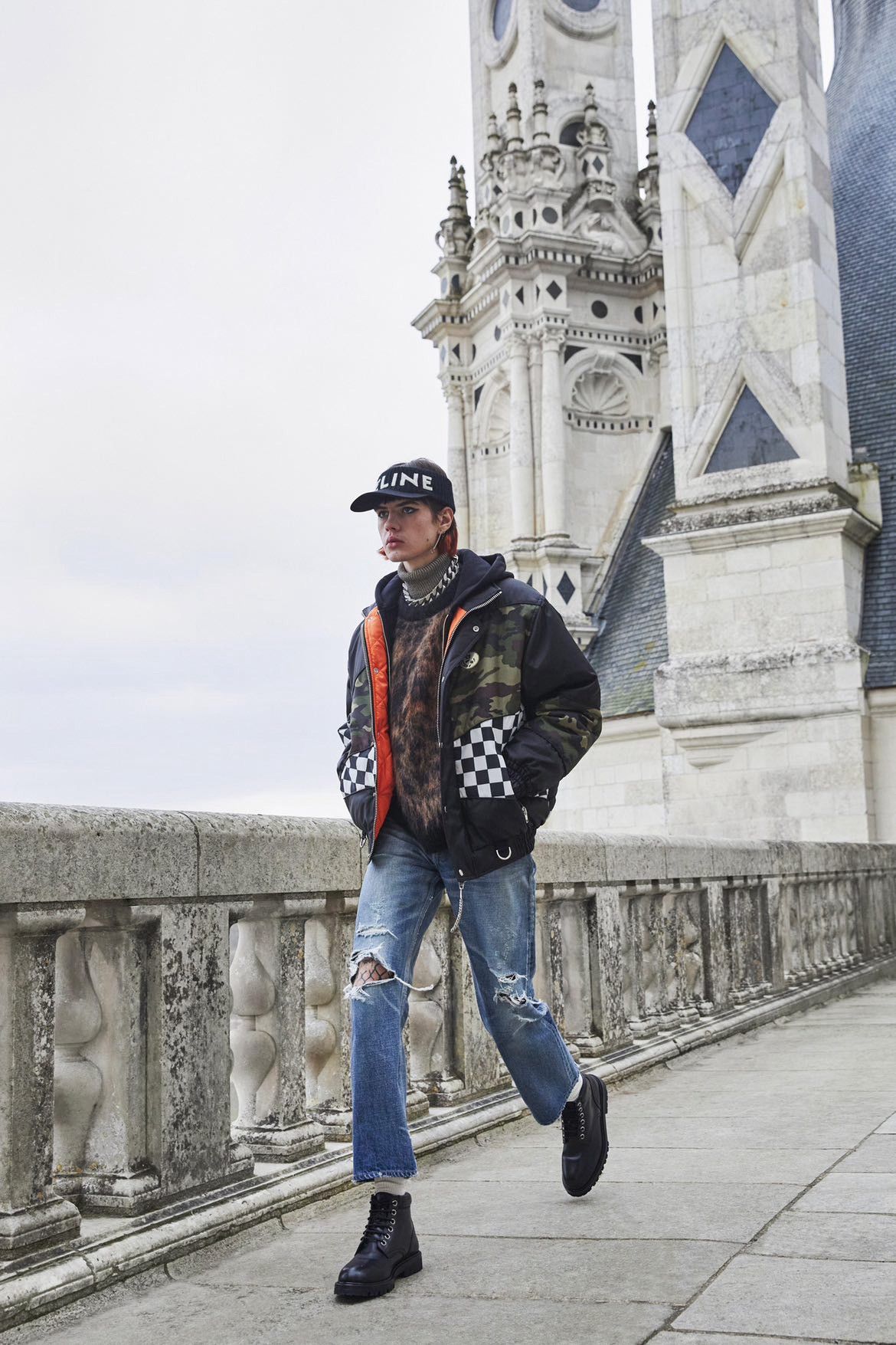 Celine × Hedi Slimane RARE - FW21 Damier Camo Technical Bomber Jacket 52 Size US L / EU 52-54 / 3 - 19 Thumbnail