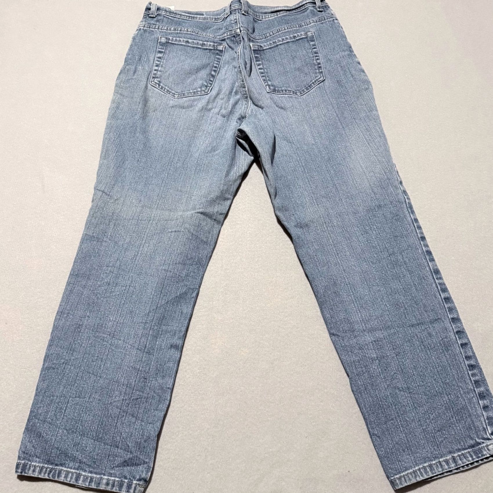 Gloria Vanderbilt Gloria Vanderbilt Amanda Jeans Women's Blue Denim Stretch Classic Straight - 14 Size 36" / US 14 / IT 50 - 2 Thumbnail