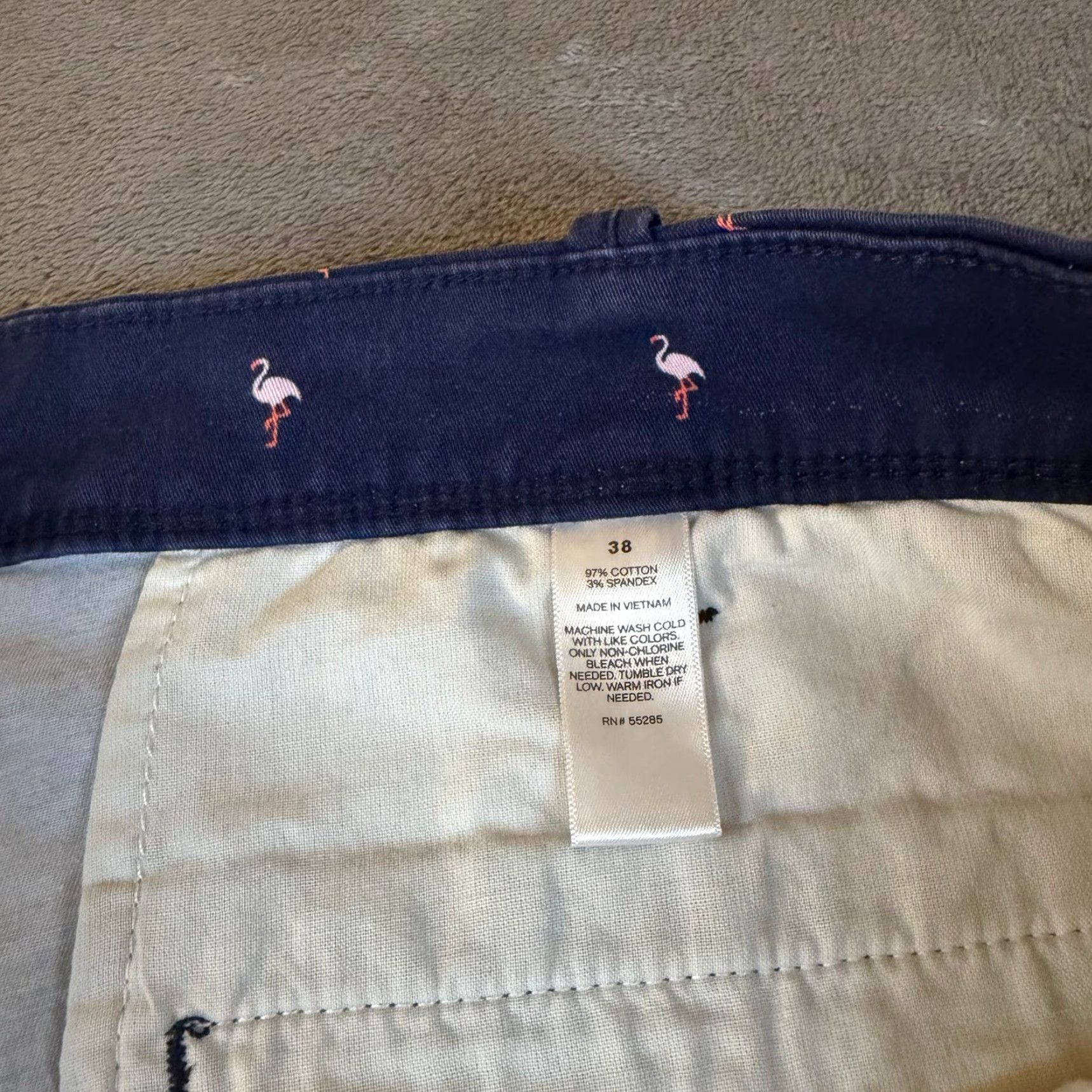 Express Express Chino Shorts Geometric Blue Casual Summer Mens 38 Set of 3 Size US 38 / EU 54 - 4 Thumbnail