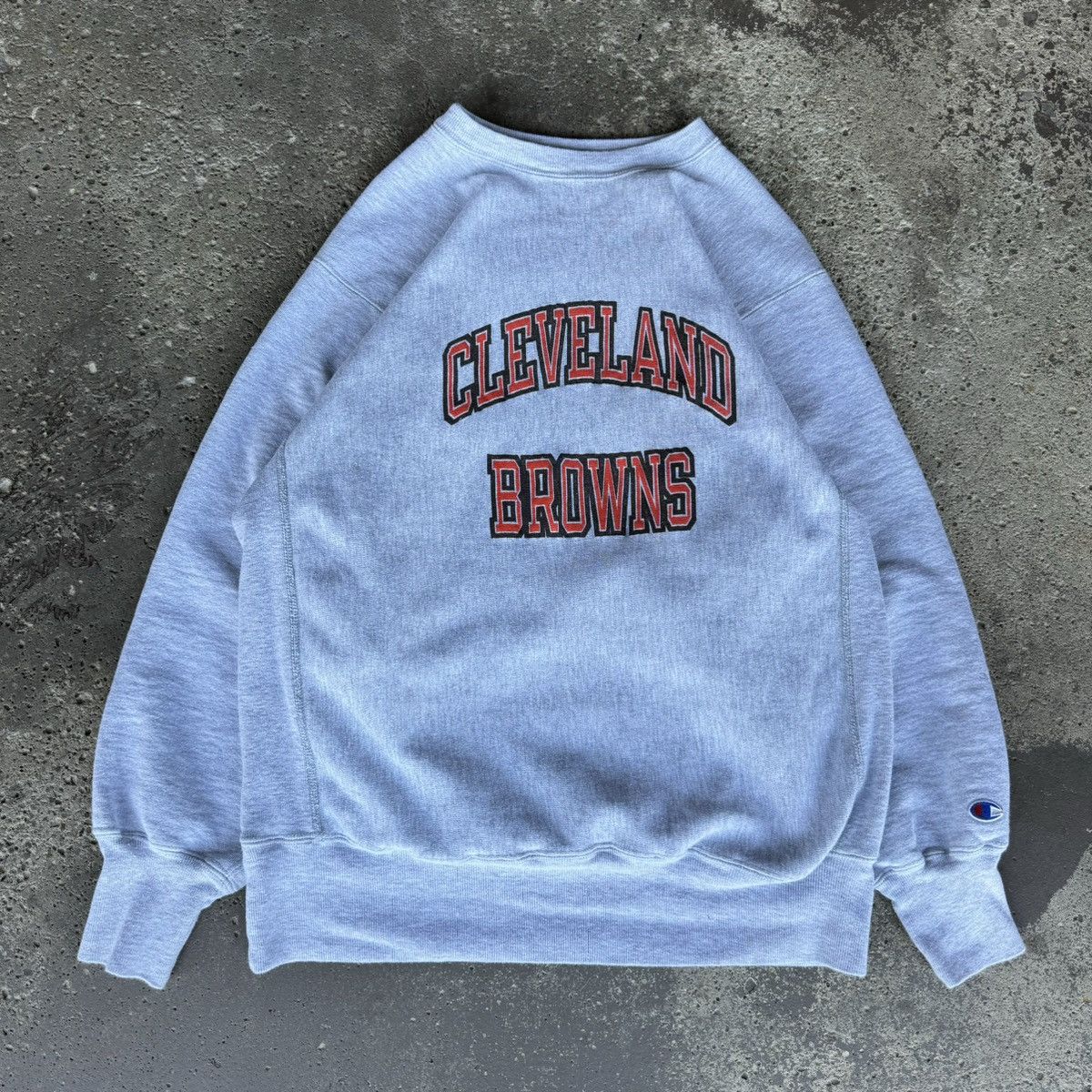 Champion × NFL × Vintage VINTAGE 80s CHAMPION CLEVELAND BROWNS NFL REVERSE WEAVE Size US XL / EU 56 / 4 - 2 Thumbnail