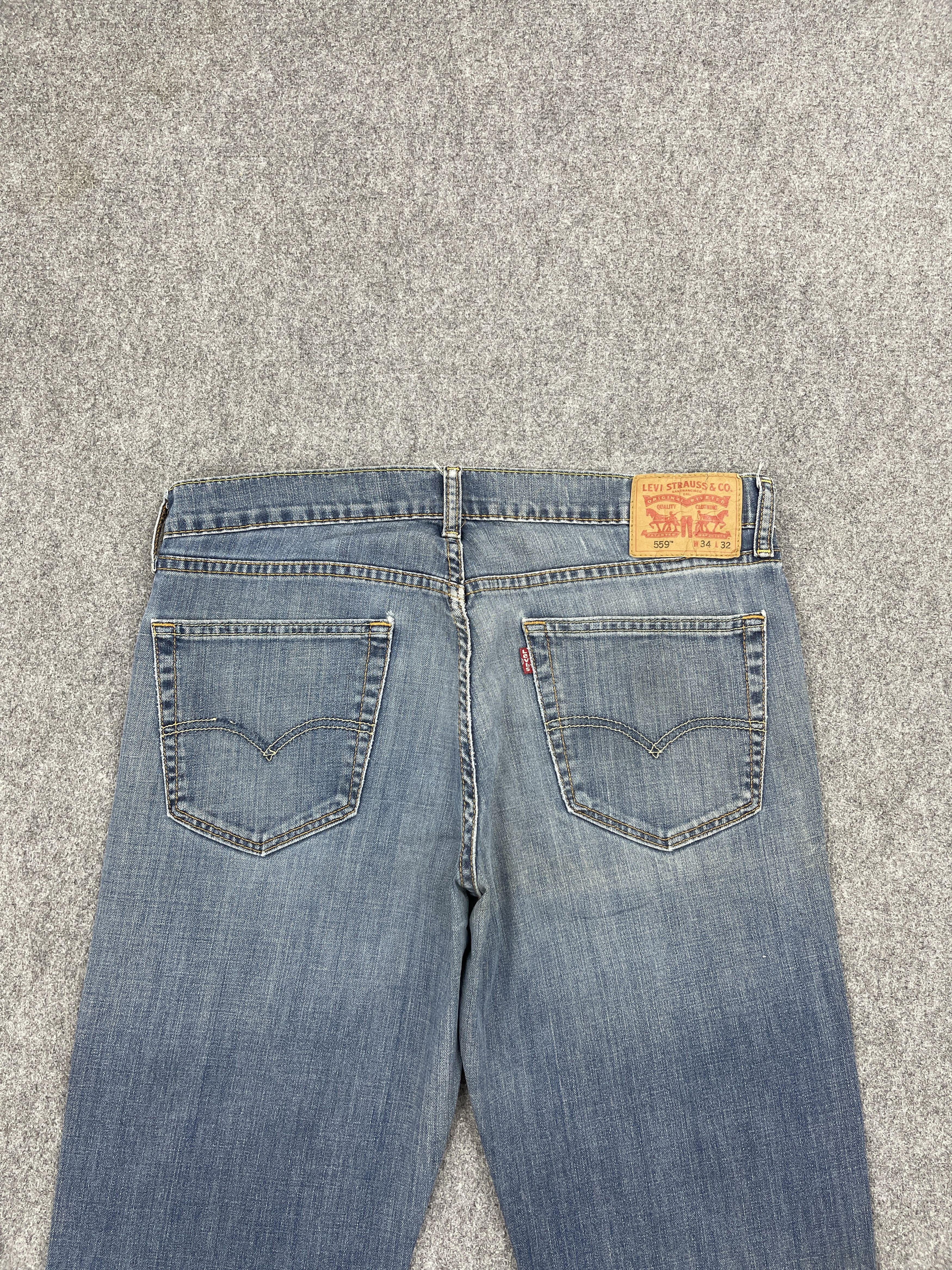 Levi's Faded Blue Vintage Levis 559 Denim DP2553 Size US 34 / EU 50 - 4 Thumbnail