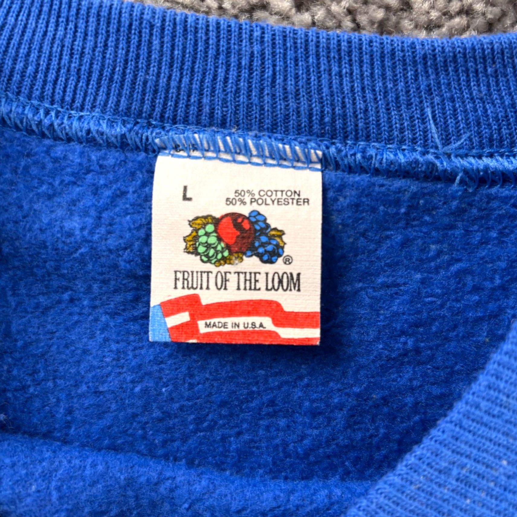 Fruit Of The Loom VINTAGE Fruit of the Loom Sweatshirt Mens L Blue Christmas Crewneck Pullover Graphic Print United States Size US L / EU 52-54 / 3 - 2 Thumbnail