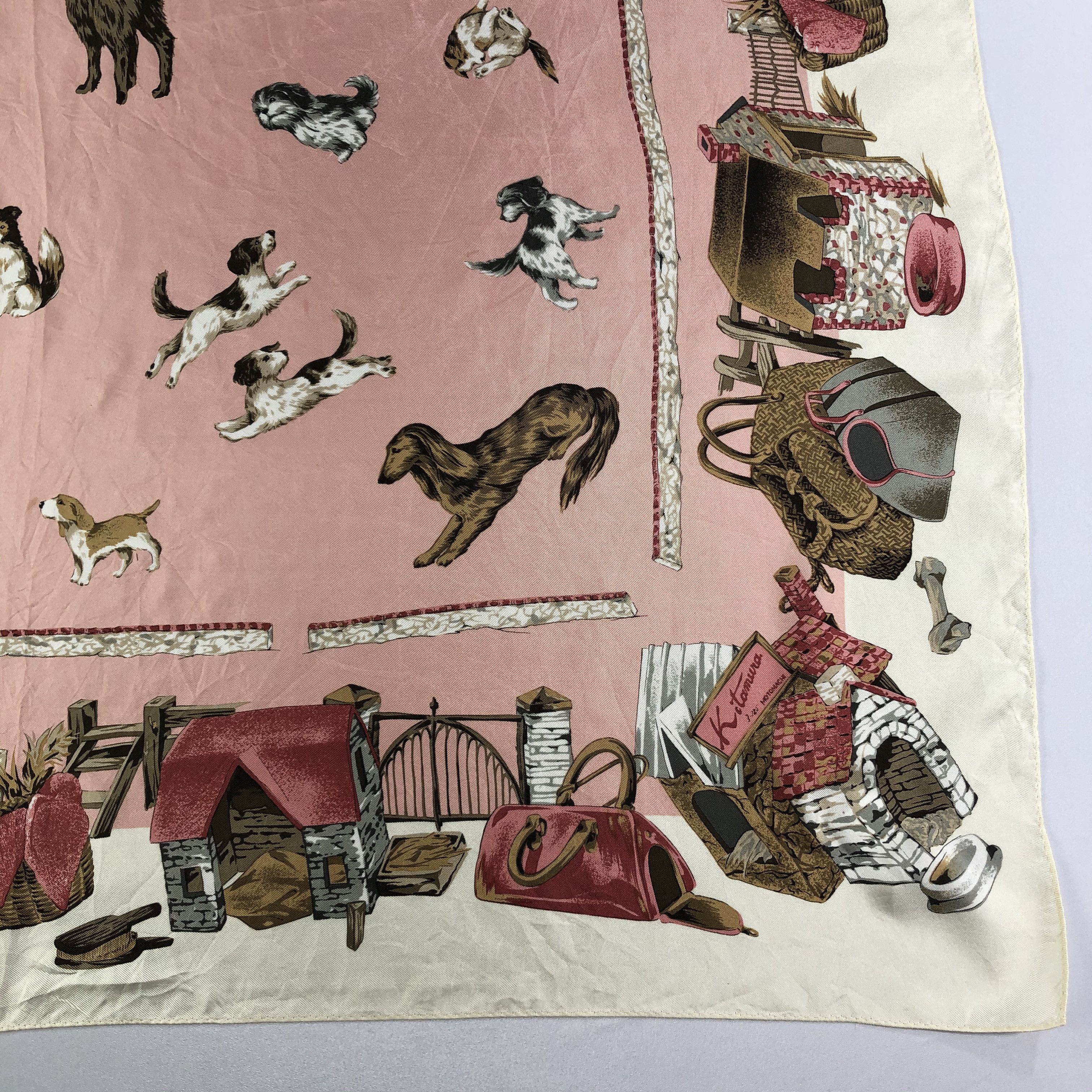 Vintage Vintage Silk Scarf Size ONE SIZE - 4 Thumbnail