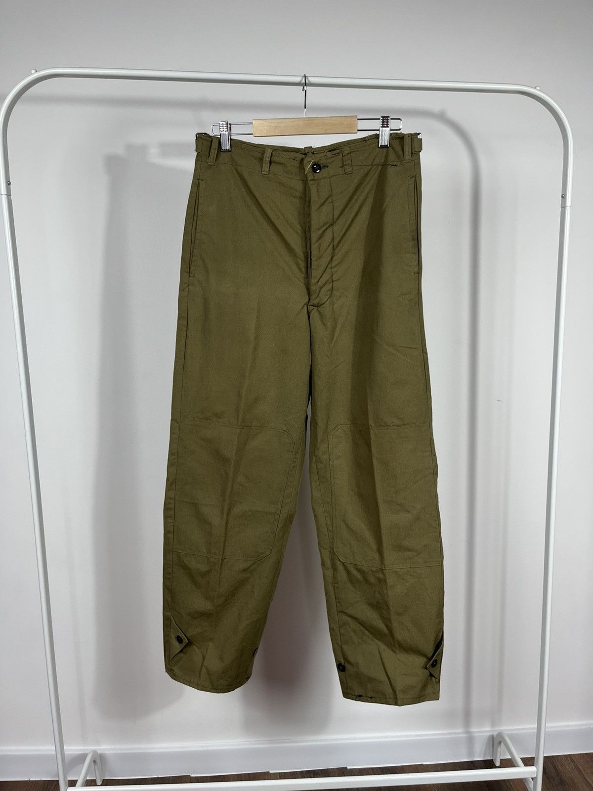 Vintage Vintage Czechoslovakian Army Field Pants Olive Green C-3 Size US 31 - 1 Thumbnail