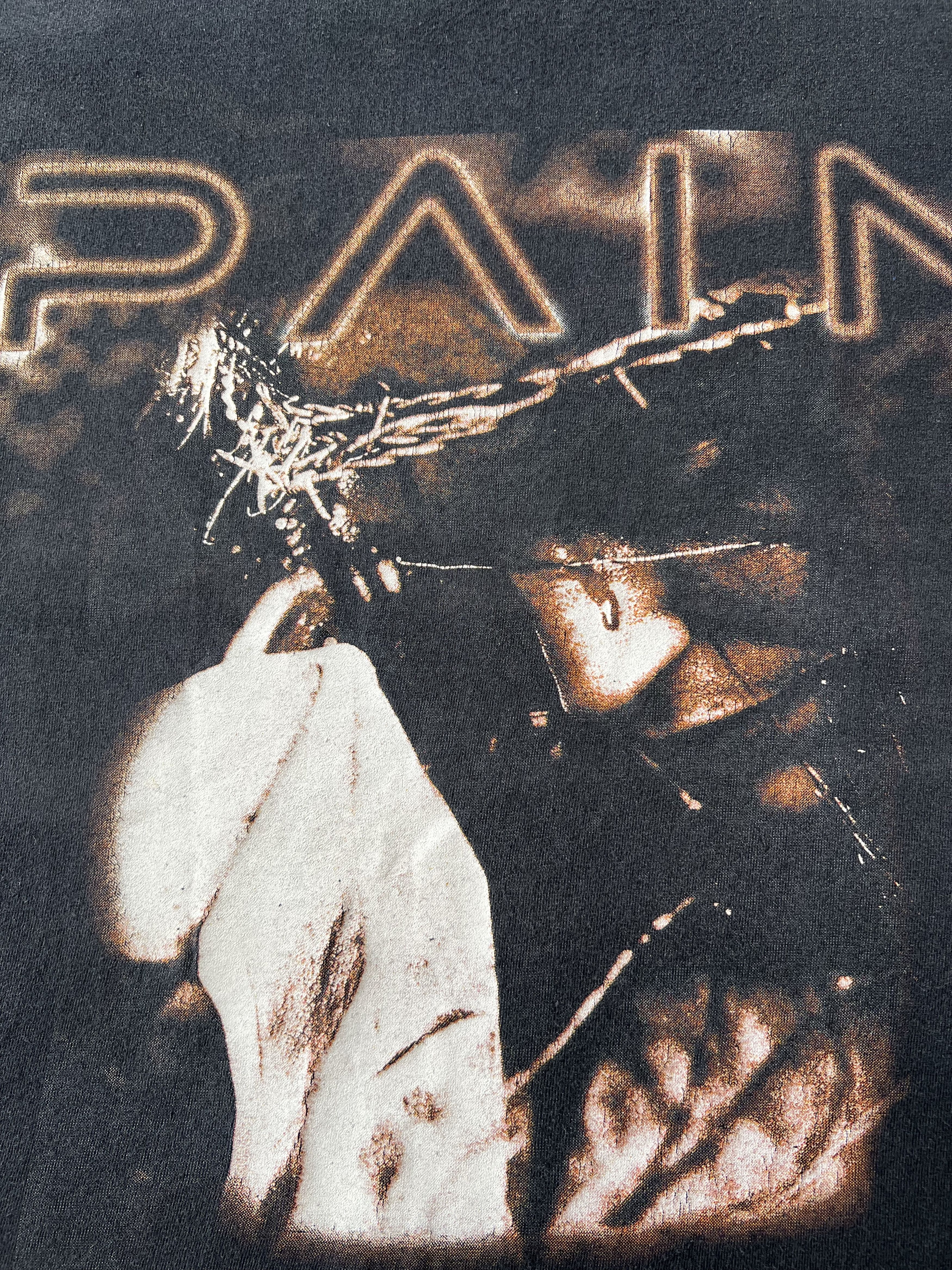 Band Tees Vintage 90s Pain 21st Century Hypocrisy Peter Tagtgren Size US XL / EU 56 / 4 - 4 Thumbnail
