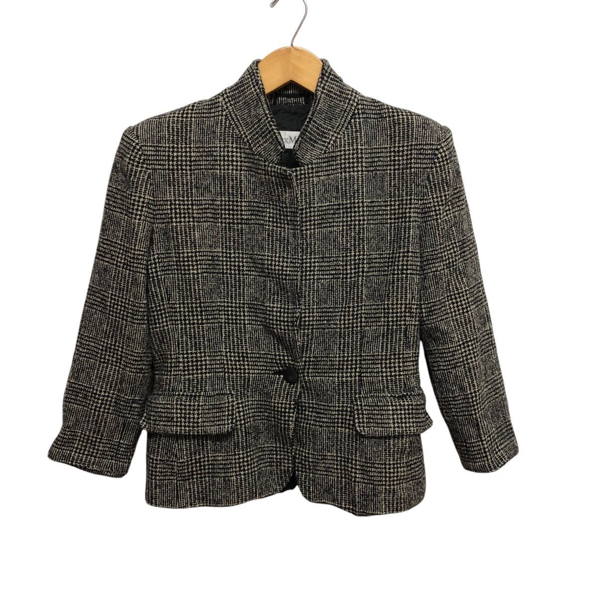 Max Mara Vintage Max Mara One Button Wool Blazer Coat Jacket Size S / US 4 / IT 40 - 1 Thumbnail