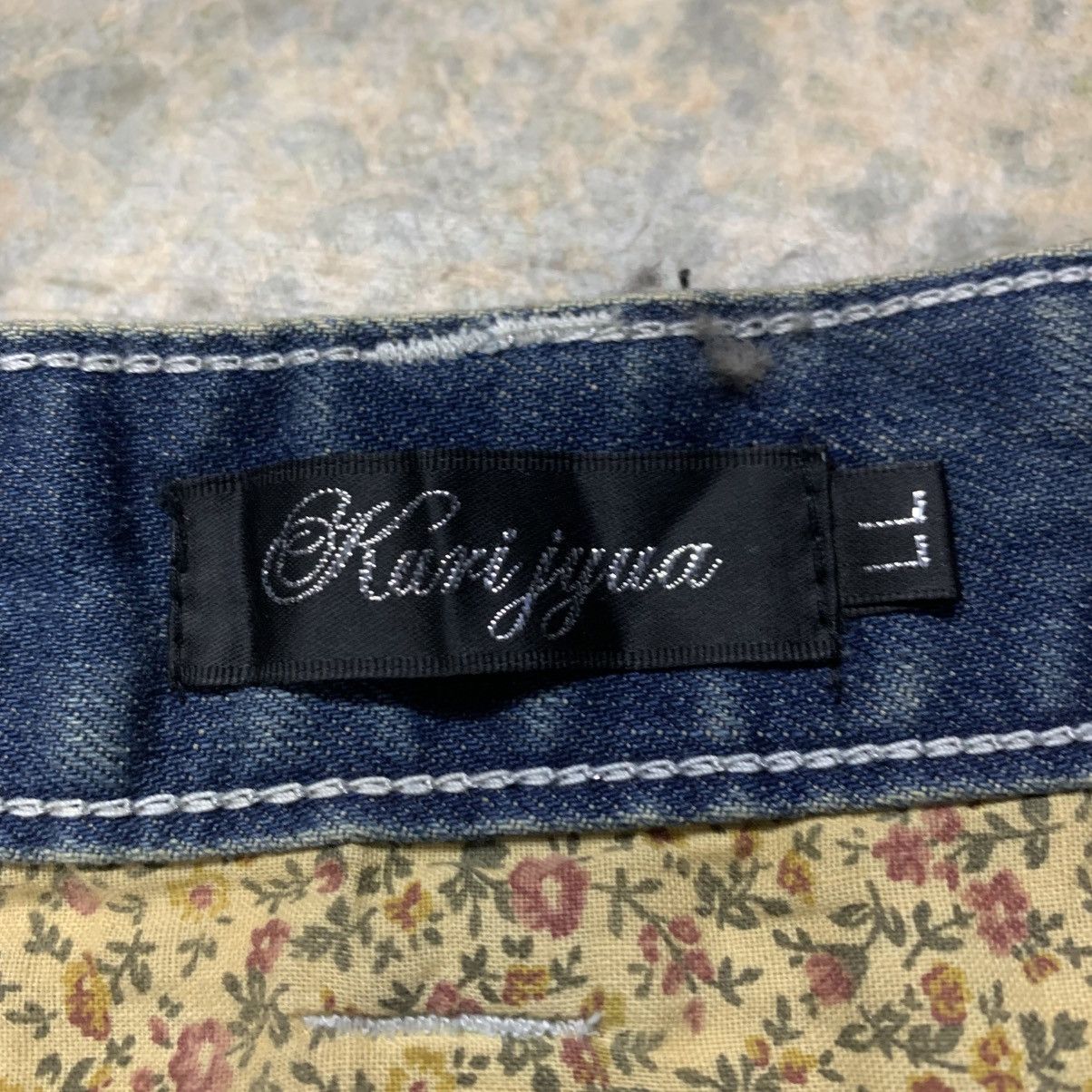 Japanese Brand × Vintage Flare KARI JYUA JEAN Clawmark Distressed Fade Jean Size US 31 - 11 Thumbnail