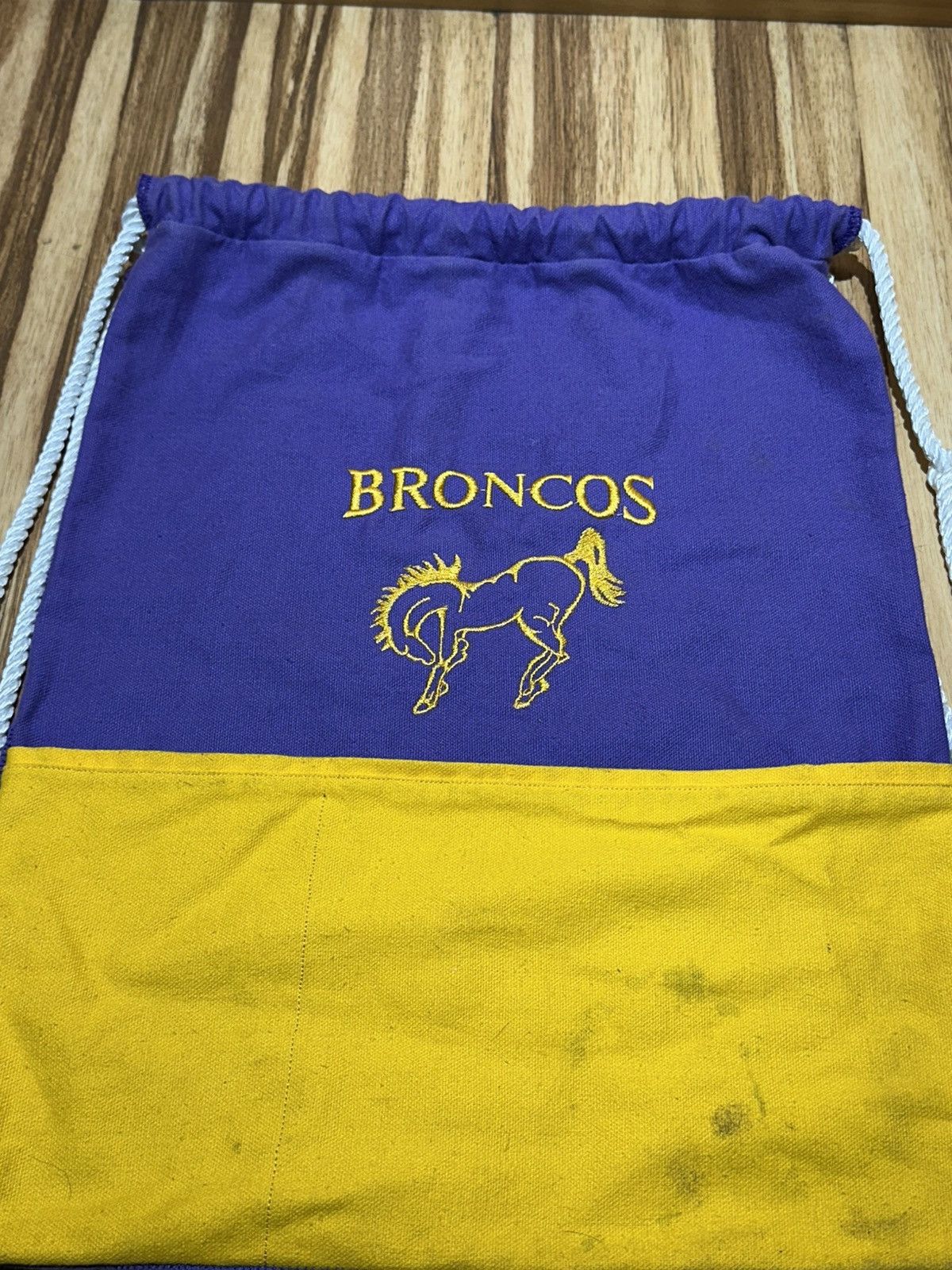 Other Broncos Yellow and Purple Drawstring Bags Size ONE SIZE - 3 Thumbnail