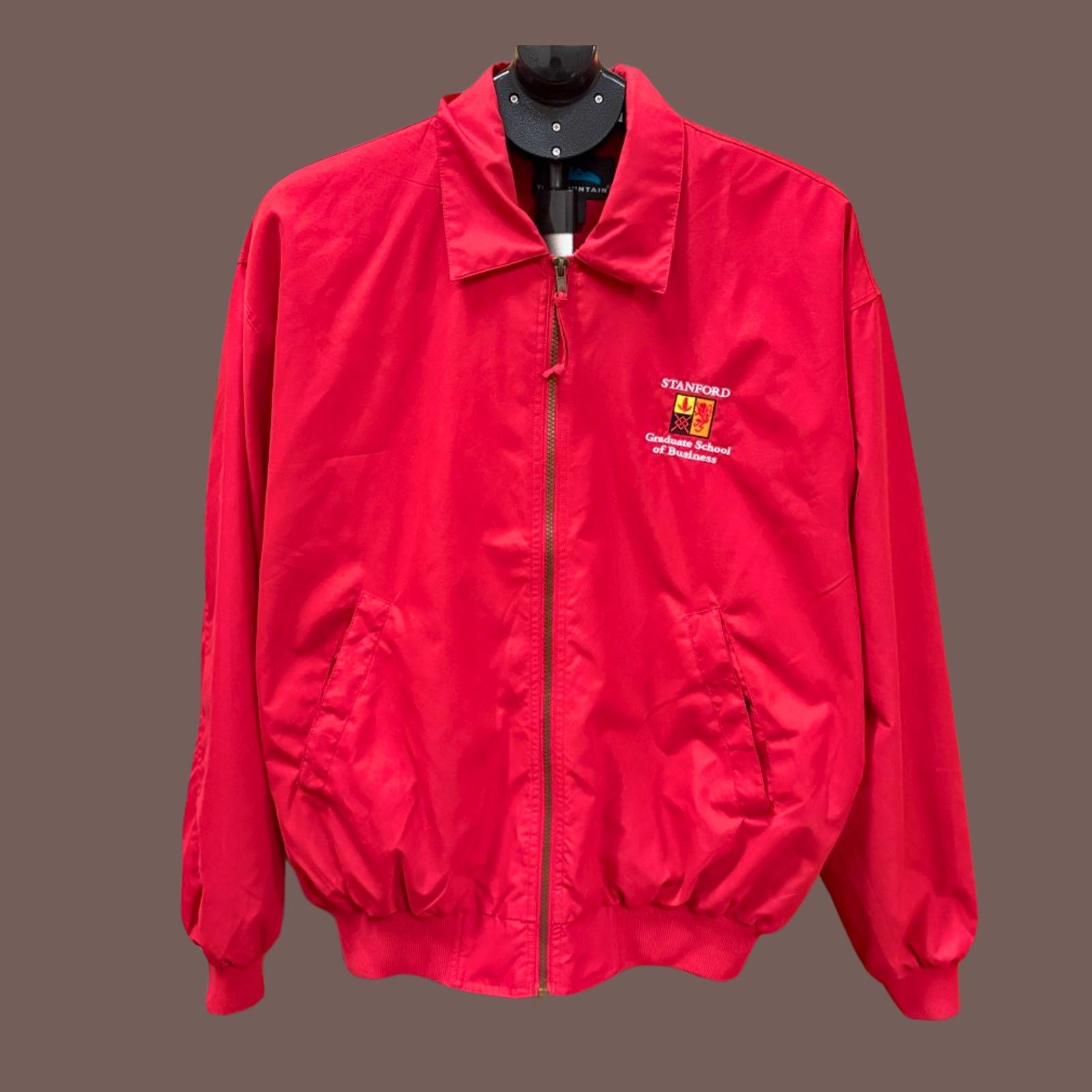 Vintage VTG Tri-Mountain Red Stanford GSB Embroidered Zip Jacket M Size US M / EU 48-50 / 2 - 1 Thumbnail