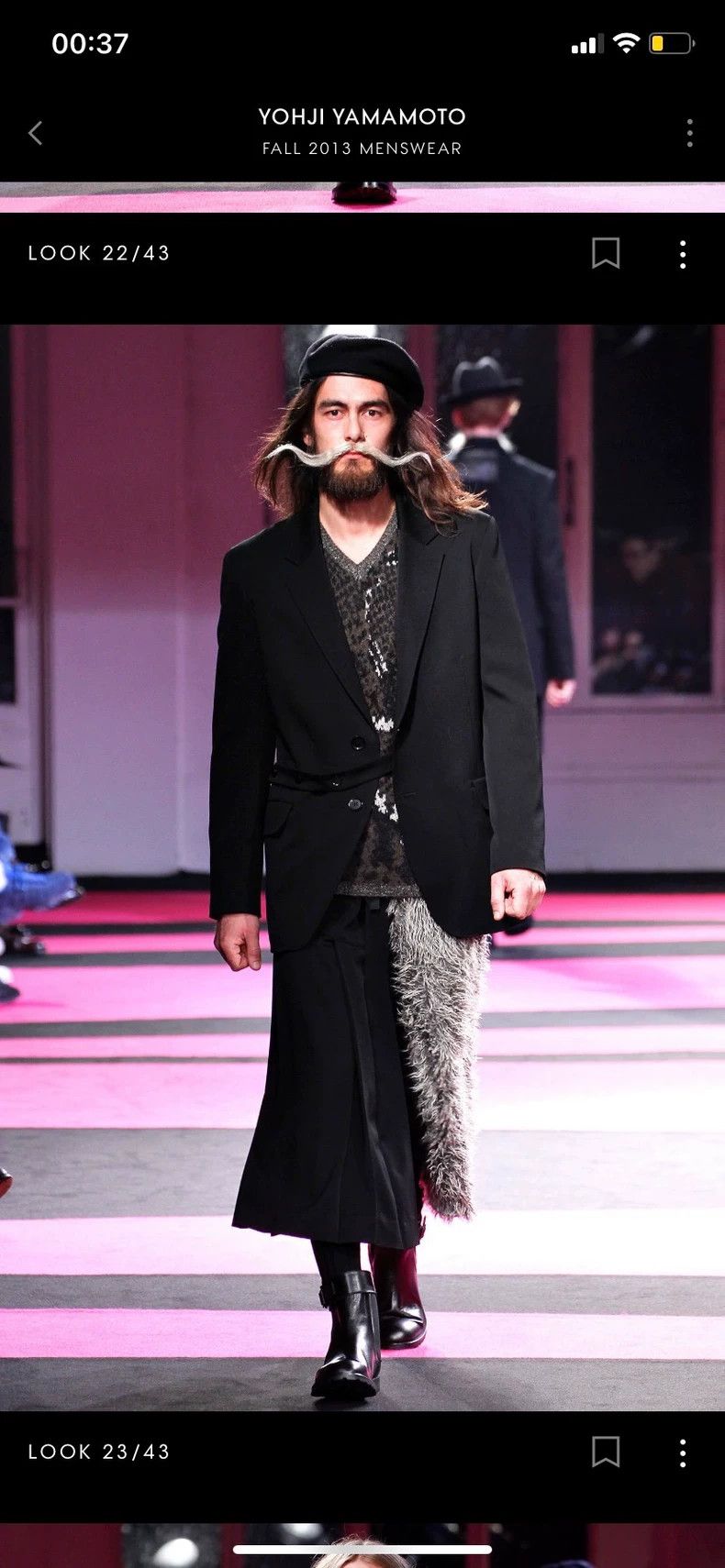 Yohji Yamamoto Yohji Yamamoto size 3 2013aw Patchwork pleated skirt 2501-N Size 25" / US 0 / IT 36 - 6 Thumbnail
