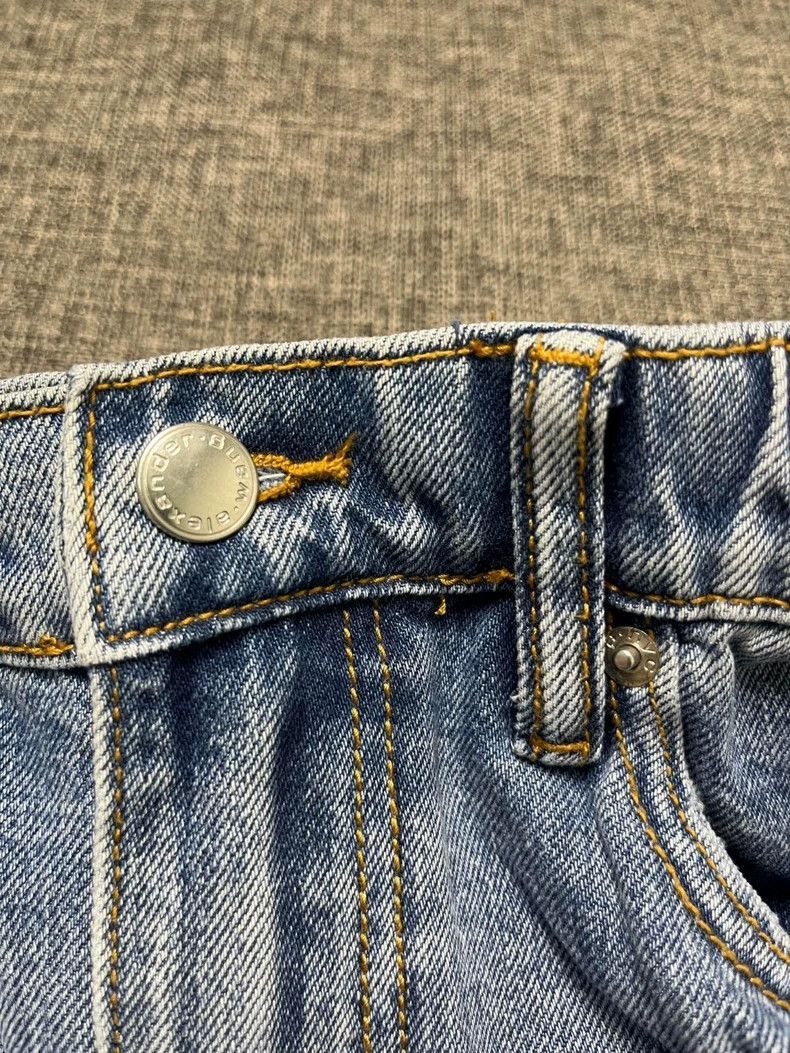 Alexander Wang Alexander Wang Washed Distressed Wide-Leg Jeans- Size 24" / US 00 / IT 34 - 6 Thumbnail