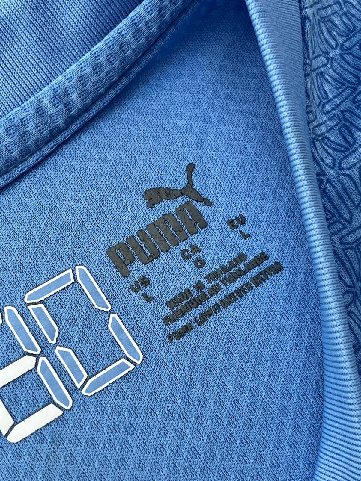 Puma Puma Manchester City Soccer Jersey Blokecore England Y2K 90s Size US L / EU 52-54 / 3 - 4 Thumbnail