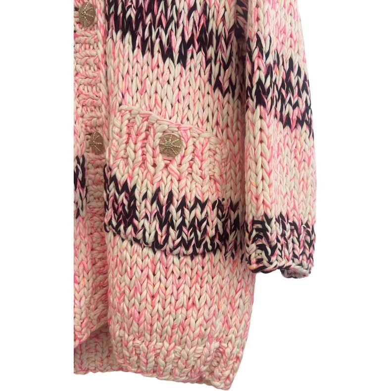 Chanel Chanel 20 Rooftop Series Pink and Black Cardigan Jacket Th Size XXS / US 00 / IT 34 - 3 Thumbnail