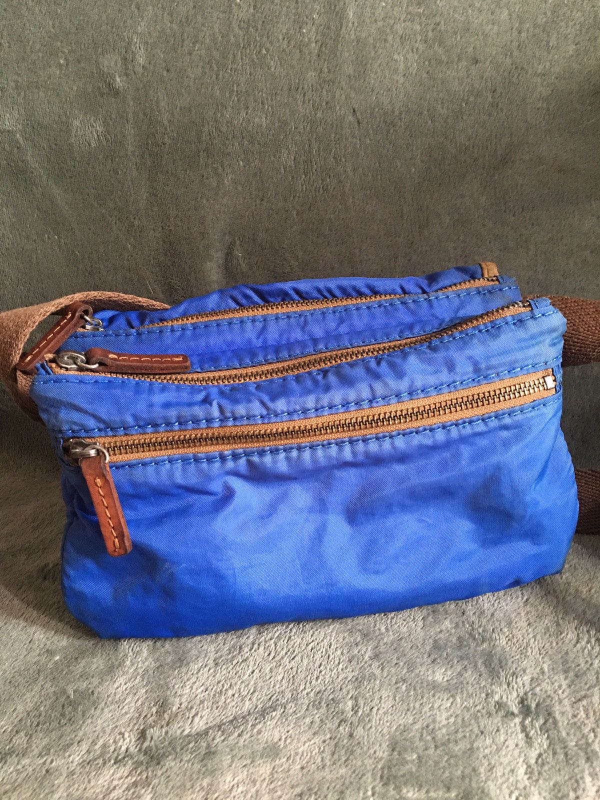 Ally Capellino ALLY CAPELLINO Blue Canvas Messenger Shoulder Bag Size ONE SIZE - 3 Thumbnail