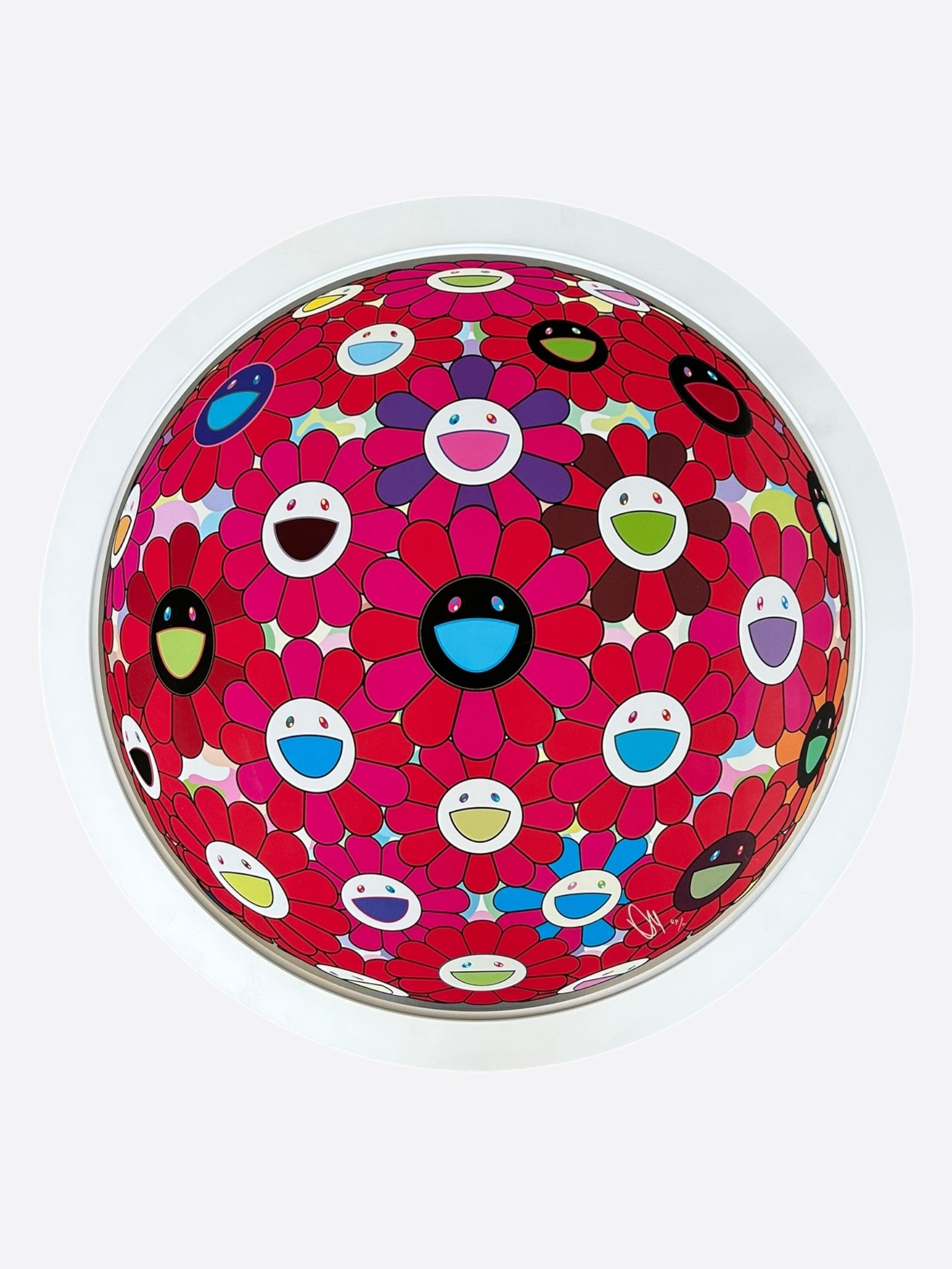 Other Art Takashi Murakami Red Flowerball Painting Size ONE SIZE - 1 Thumbnail
