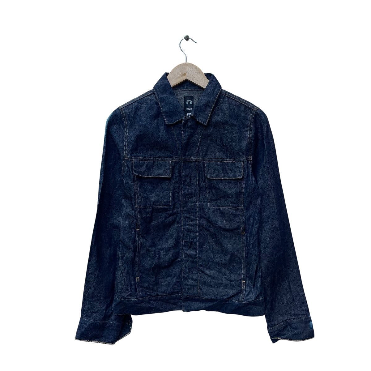 BIGI 💥 Men Bigi Indigo Denim Type 2 Jacket Size US M / EU 48-50 / 2 - 1 Thumbnail